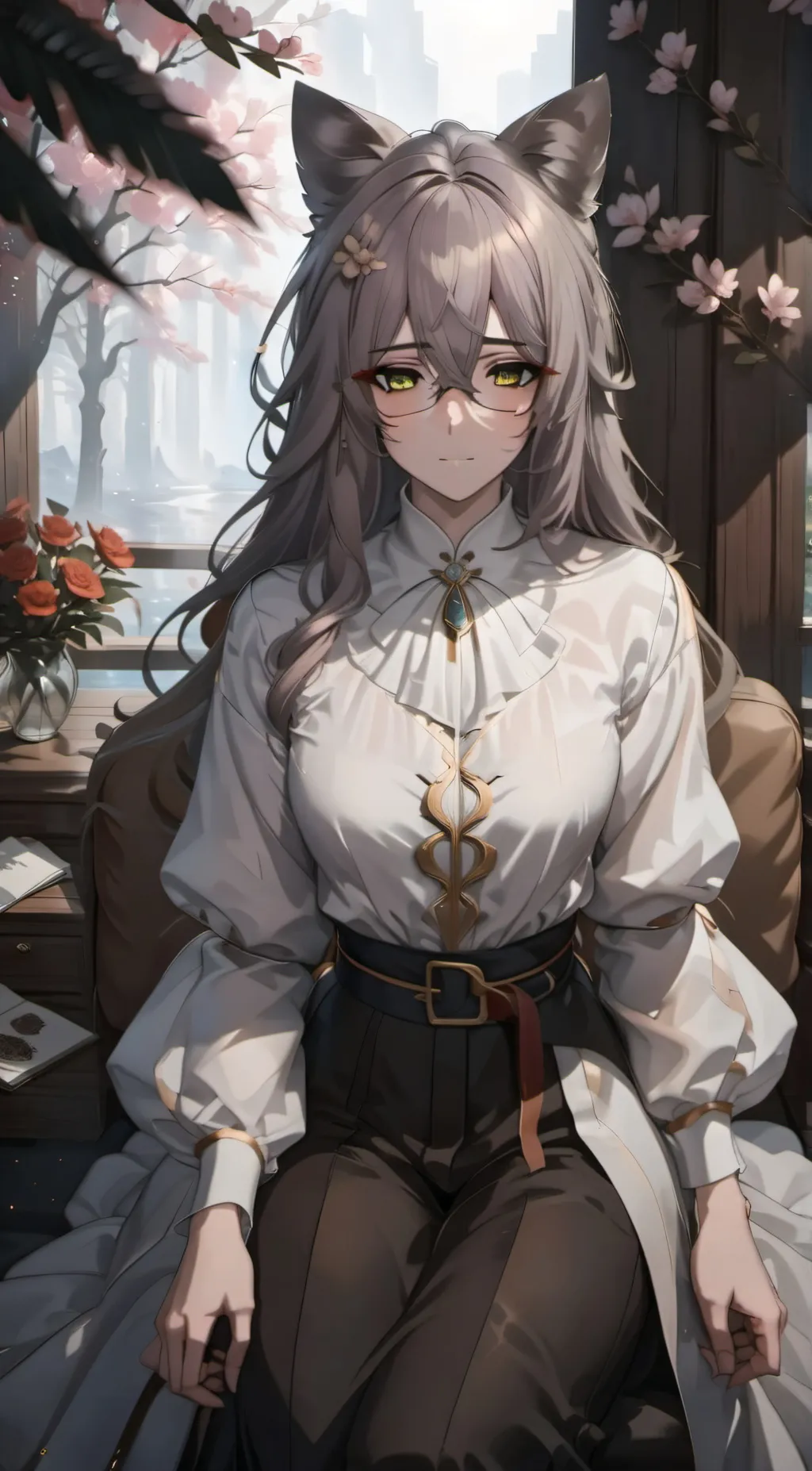 ai character: anissa  background