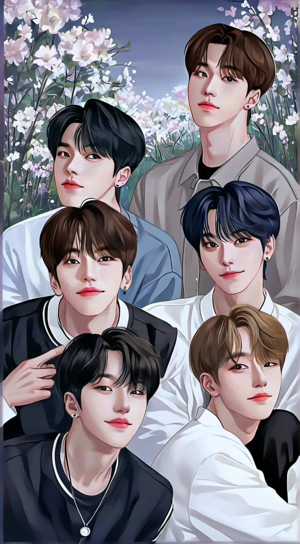 ai character: BTS 💜 🫰 background