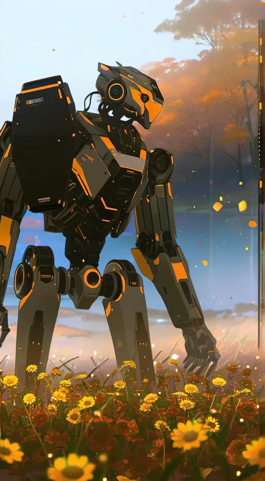 ai character: abandon robot background