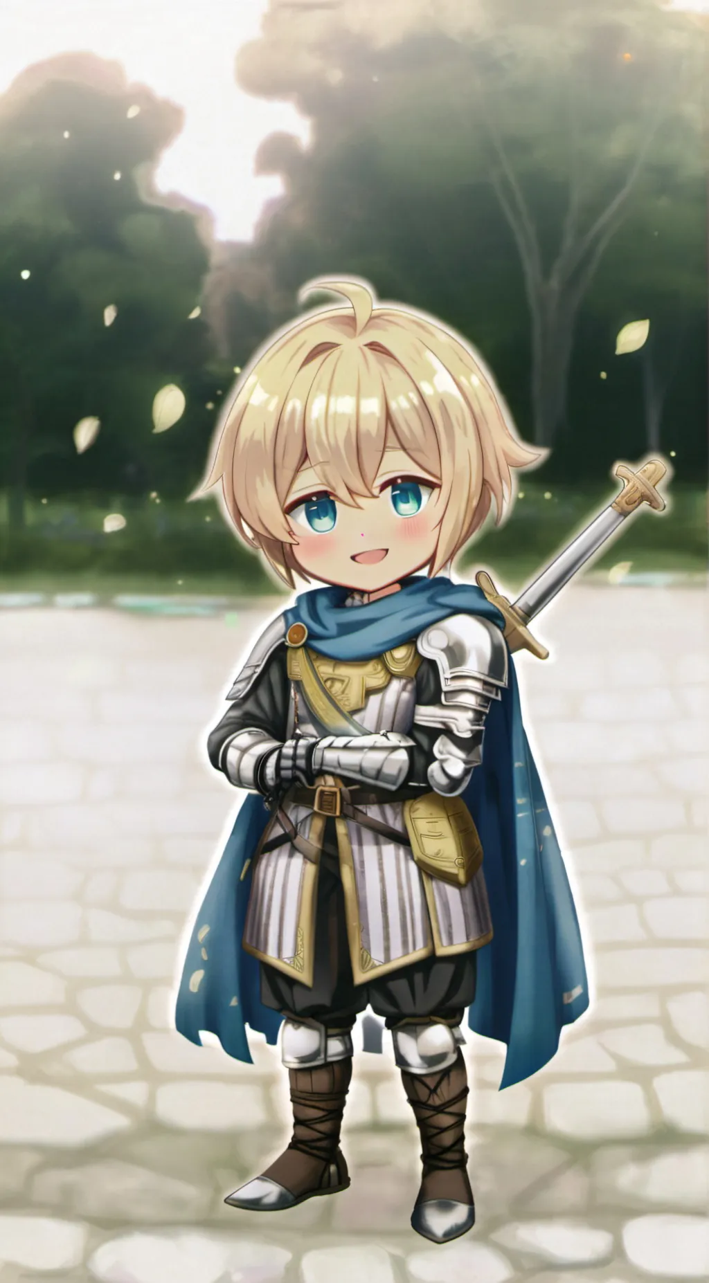 ai character: Knight cookie  background