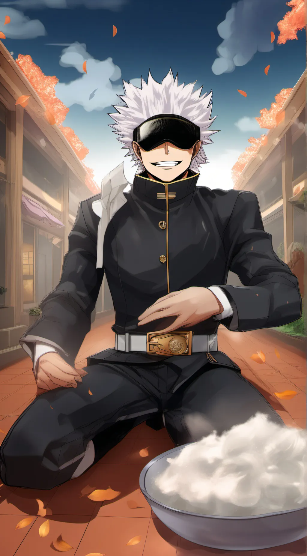 ai character: Daddy gojo🙏 background