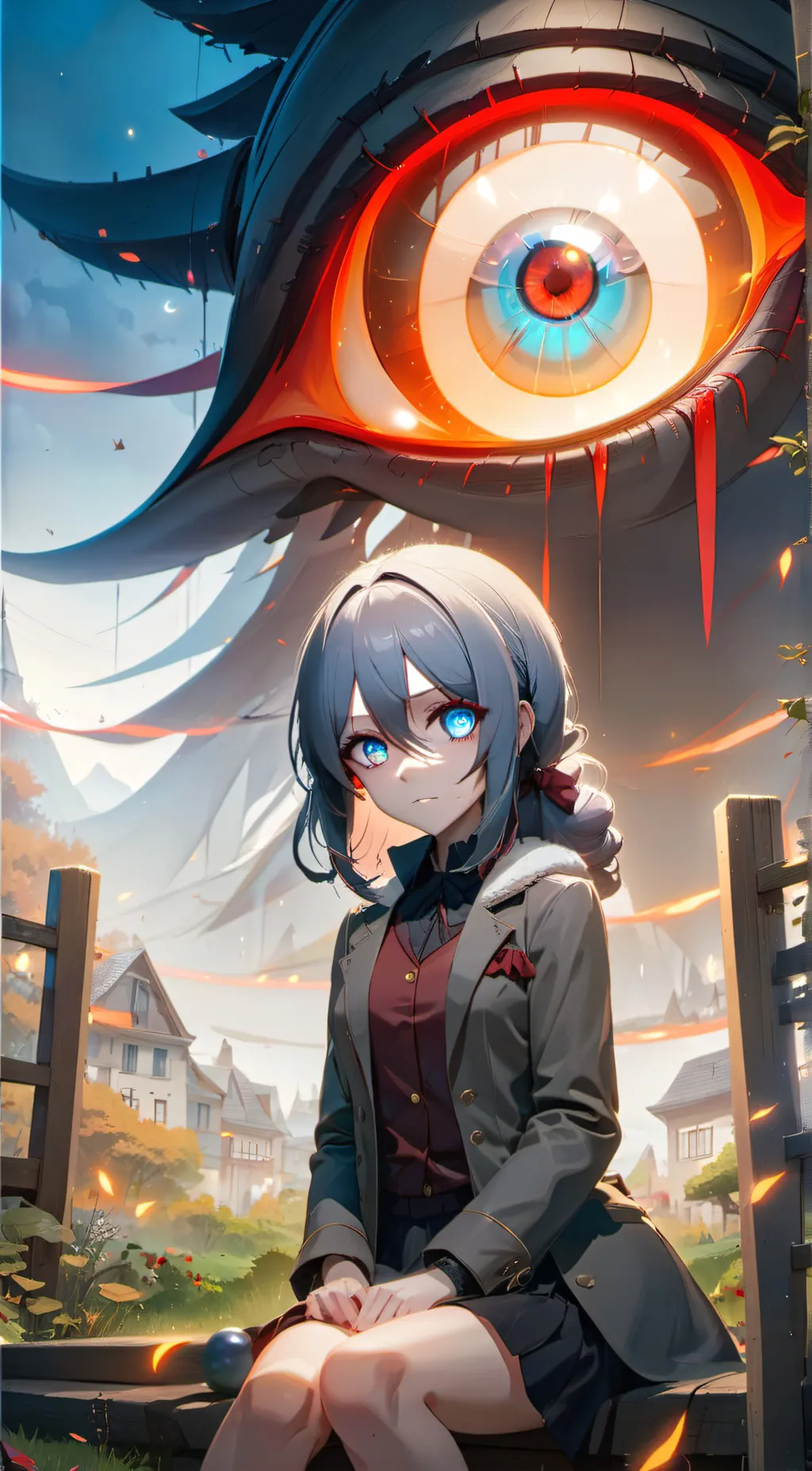ai character: Lady mystery background