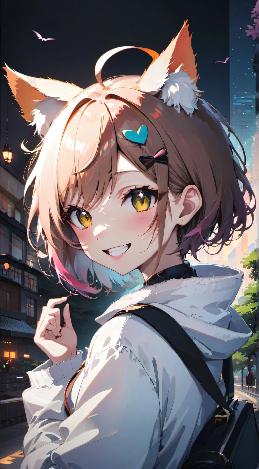 ai character: Luna background