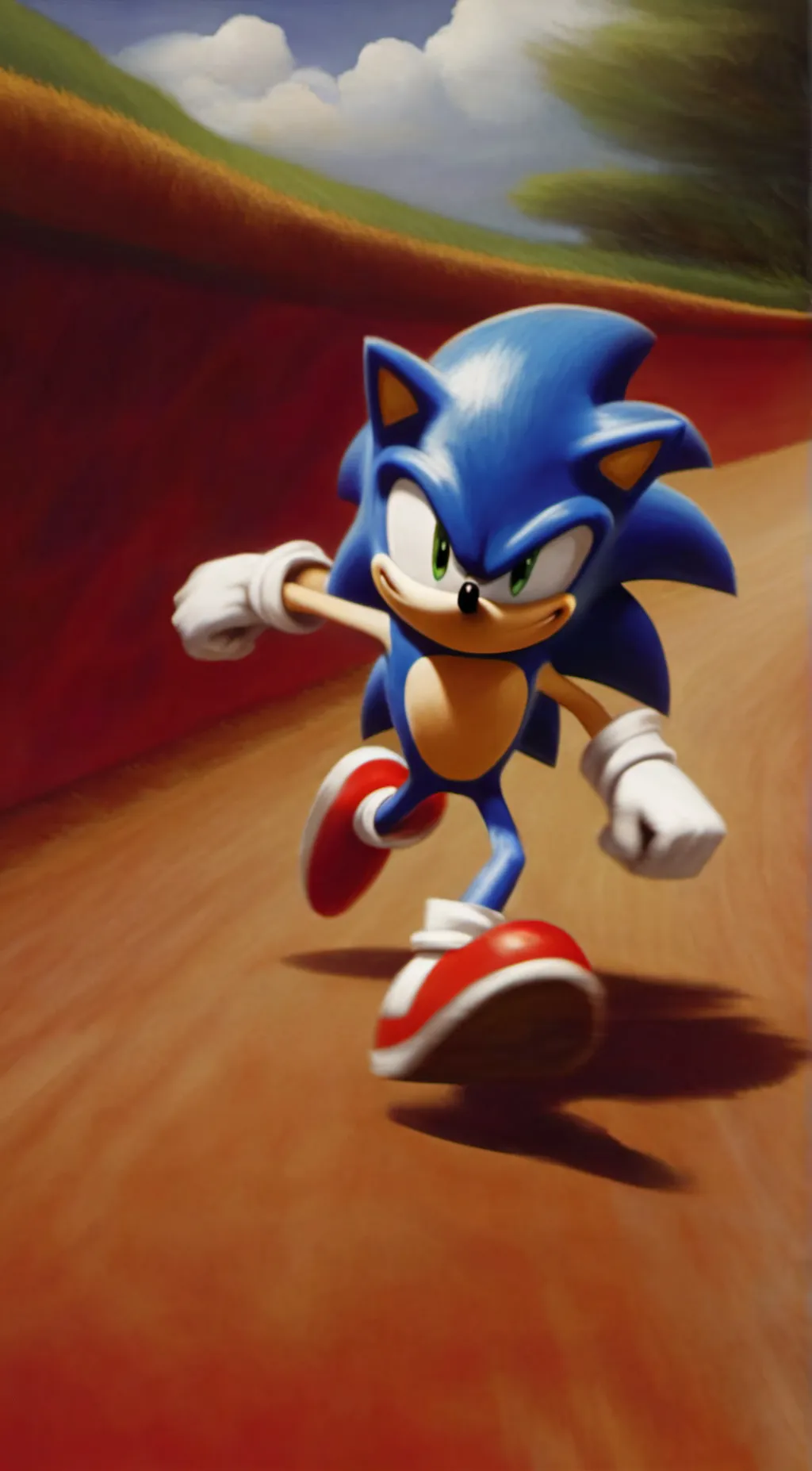 ai character: Sonic the Hedgehog background