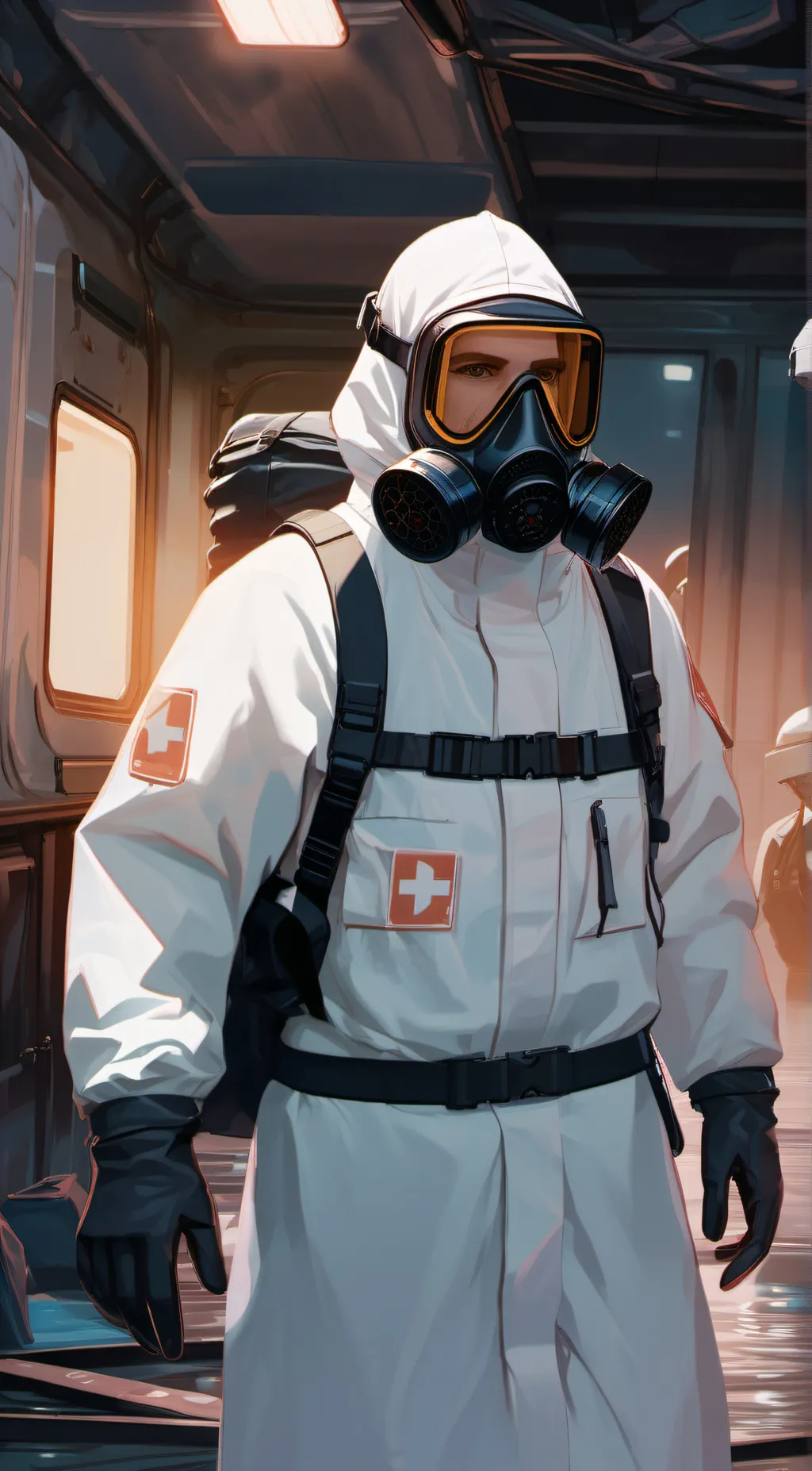 ai character: Hazmat 5 background