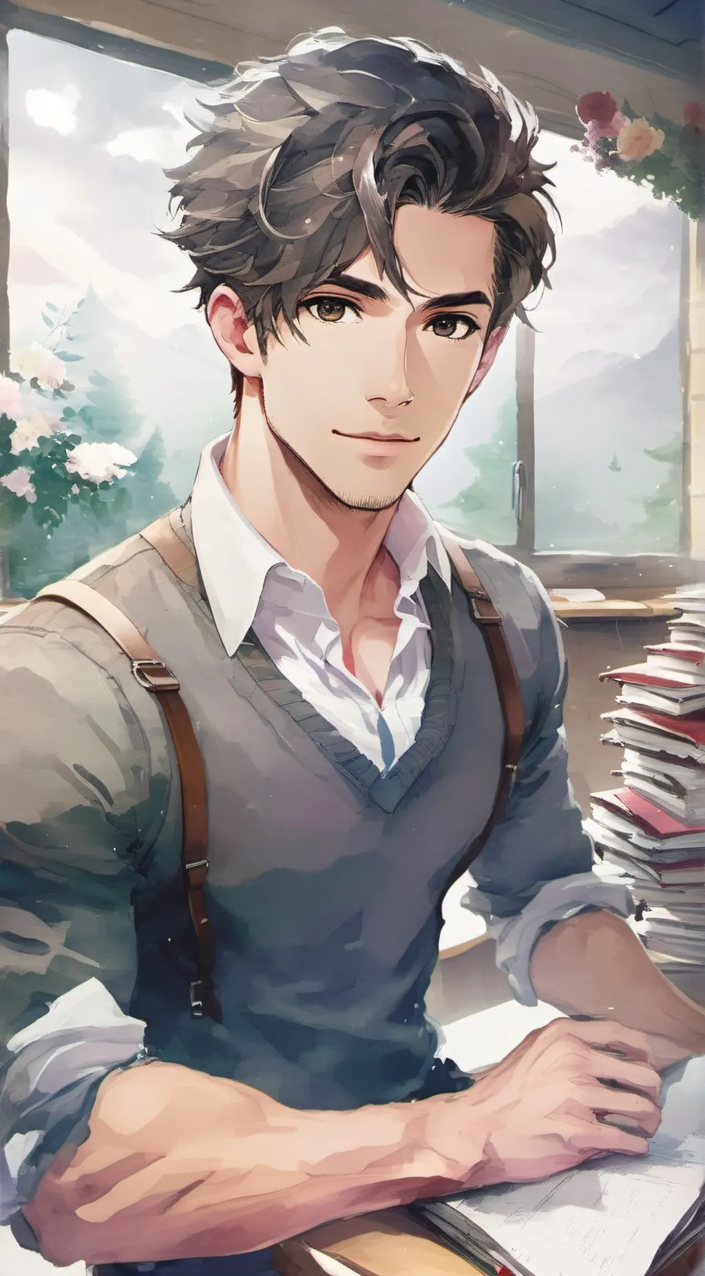 ai character: Mr. Johnson  background
