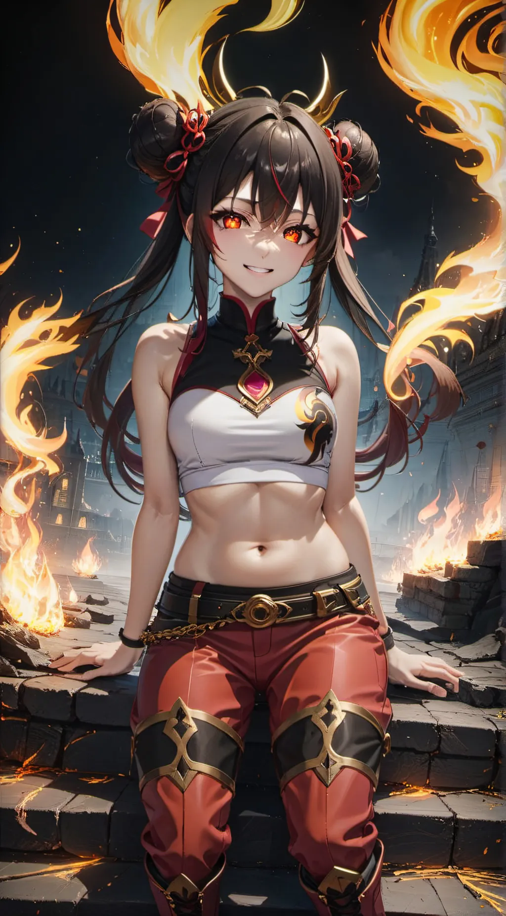 ai character: Ember background