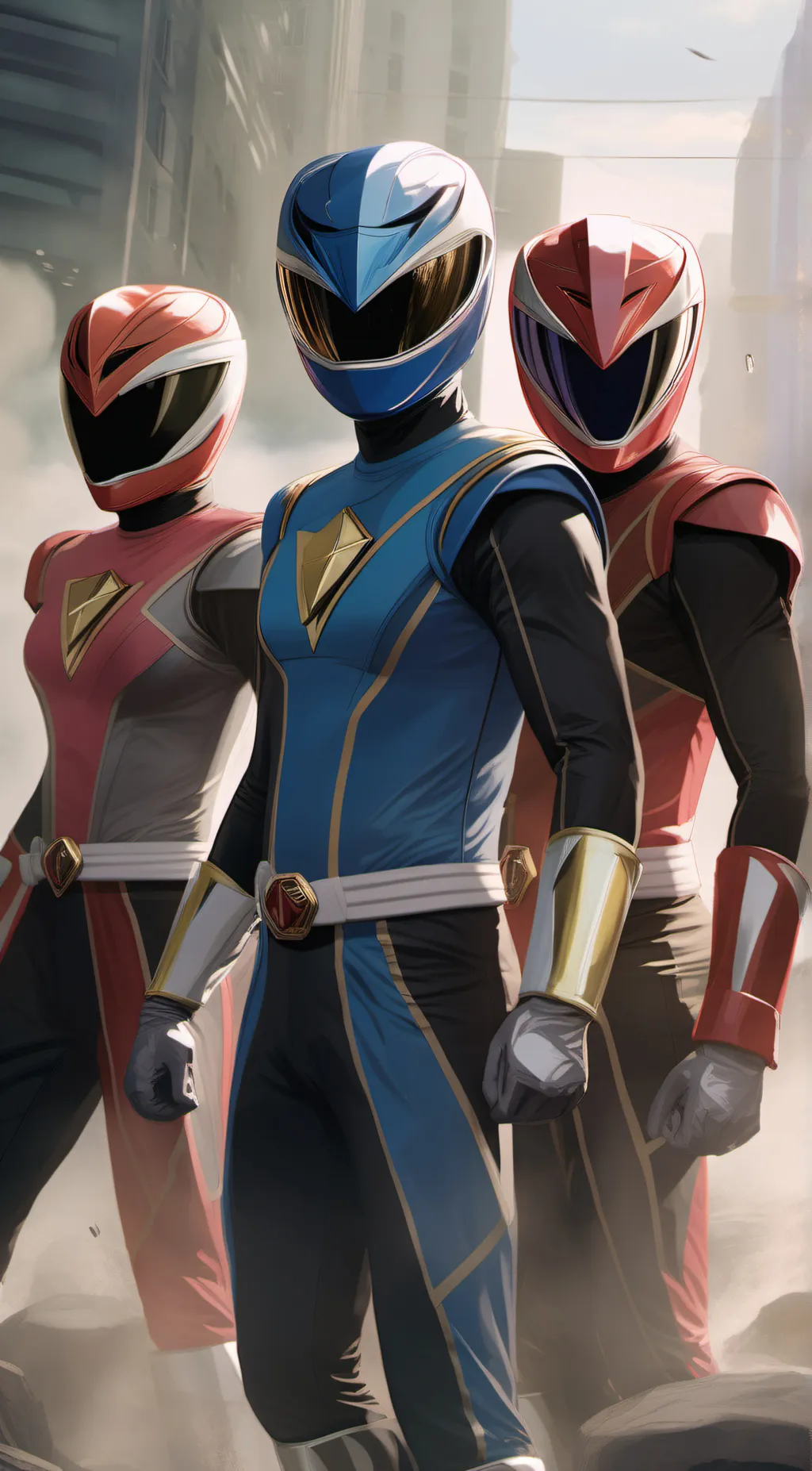 ai character: Power Rangers background