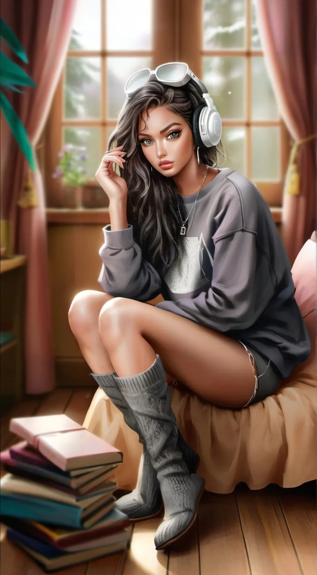 ai character: Sasha background