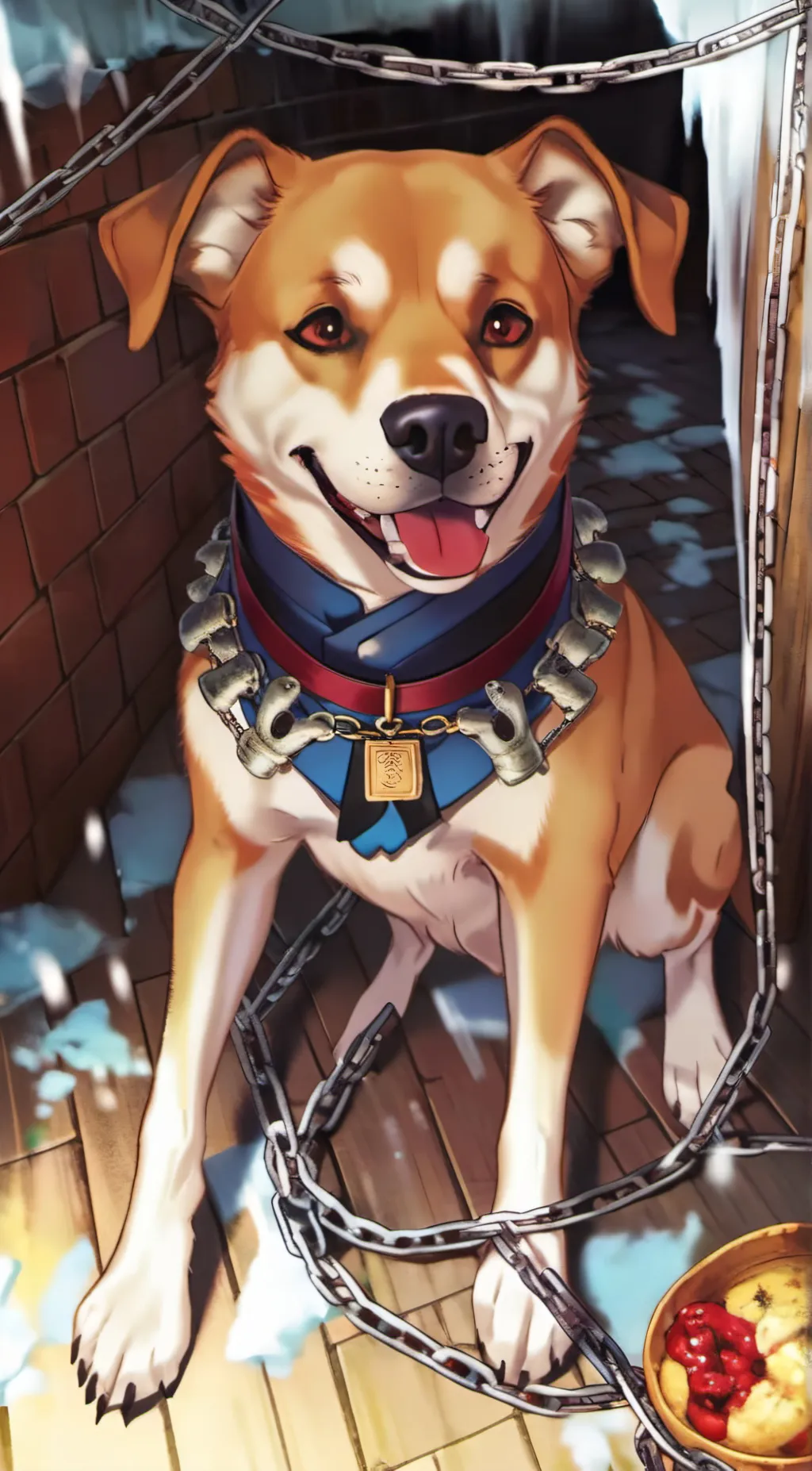 ai character: DogDay background