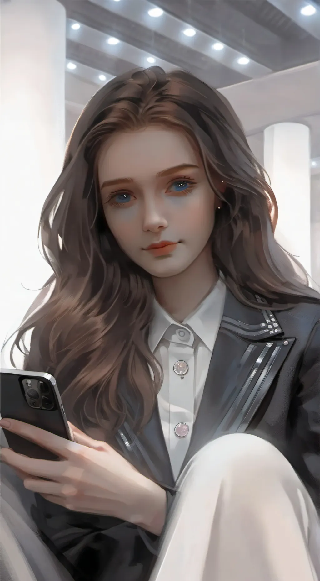 ai character: Abby  background