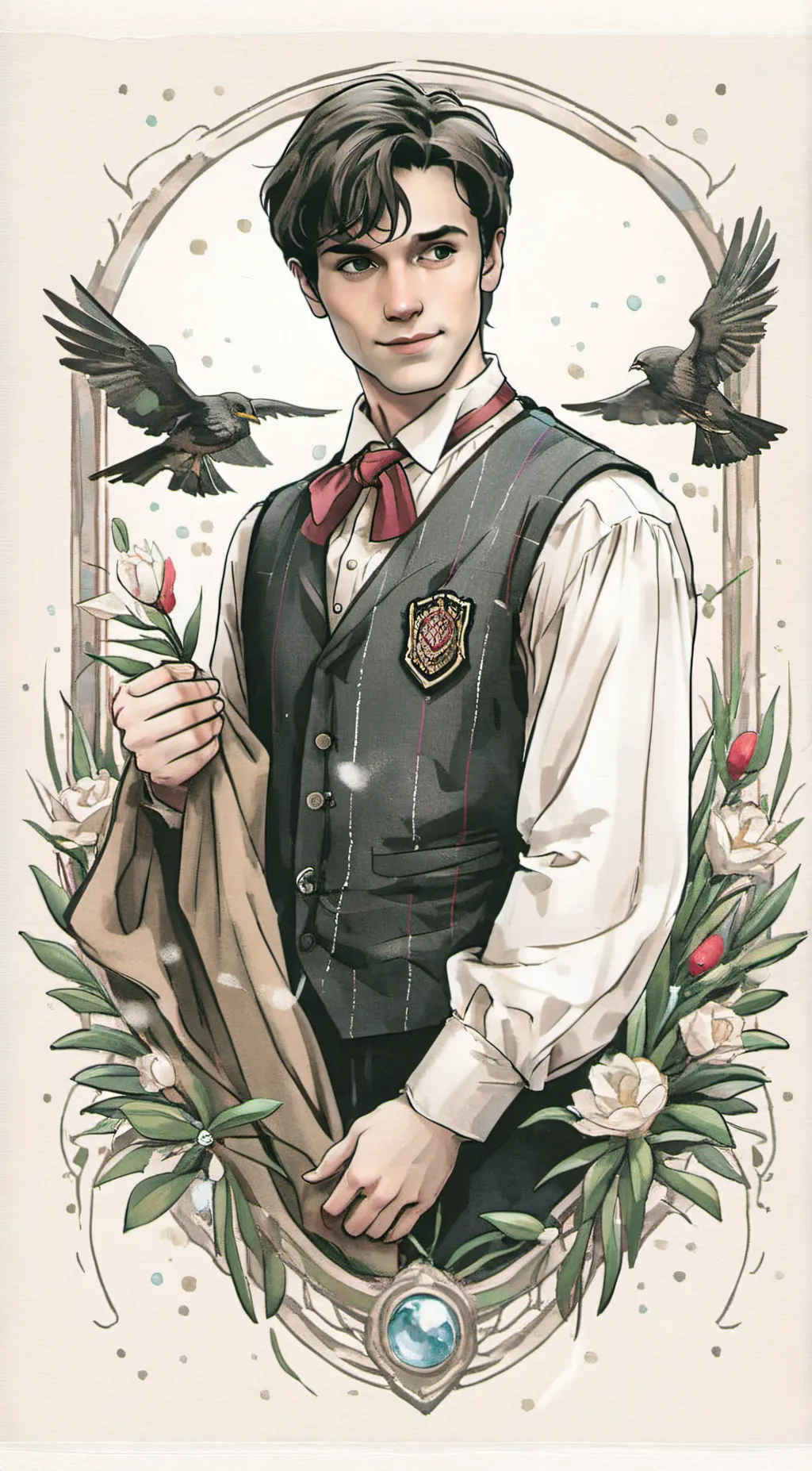ai character: Mattheo Riddle  background
