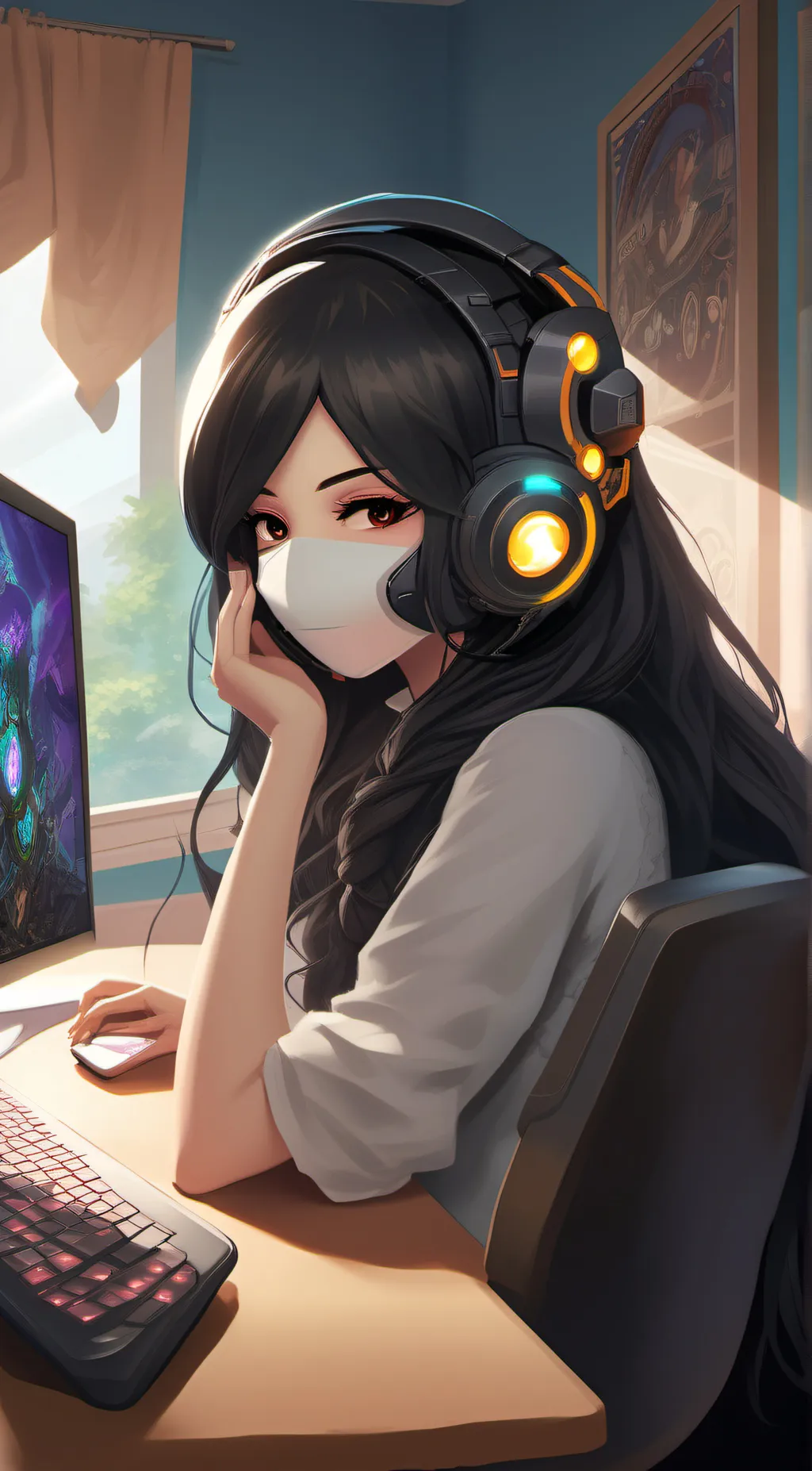 ai character: FloraPlayz background