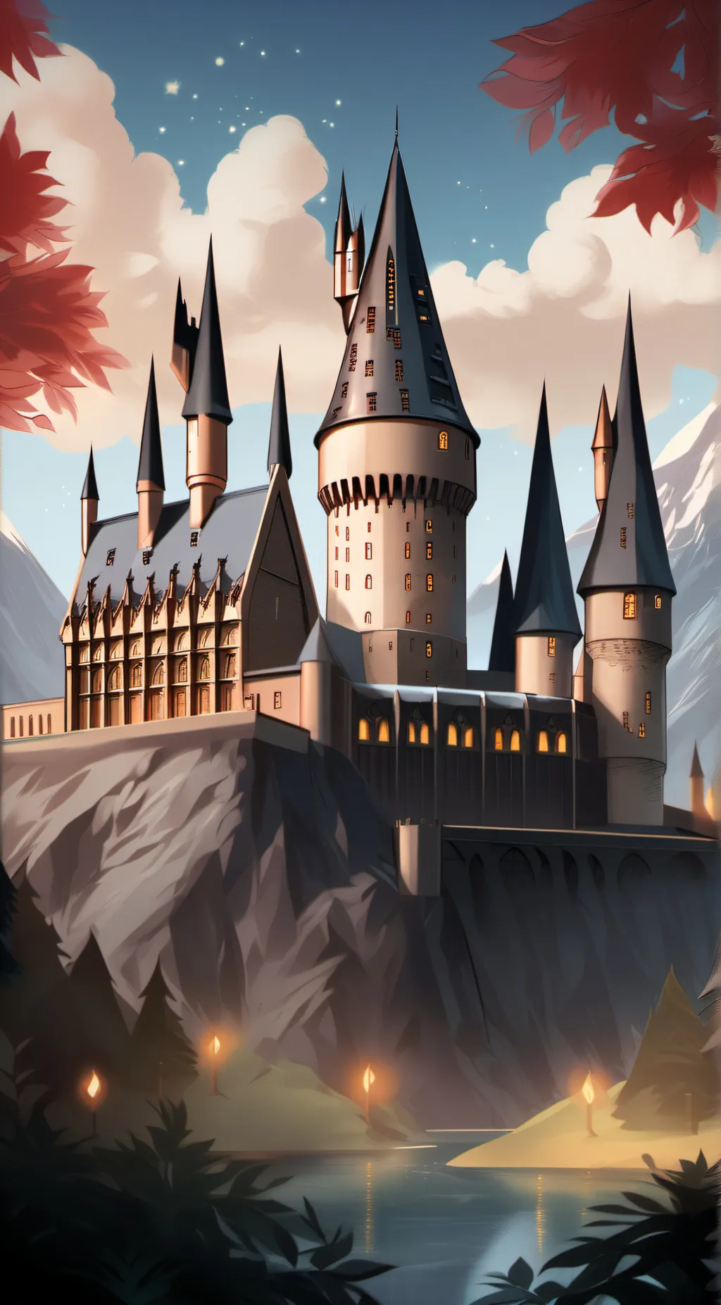 ai character: Hogwarts  lol  background