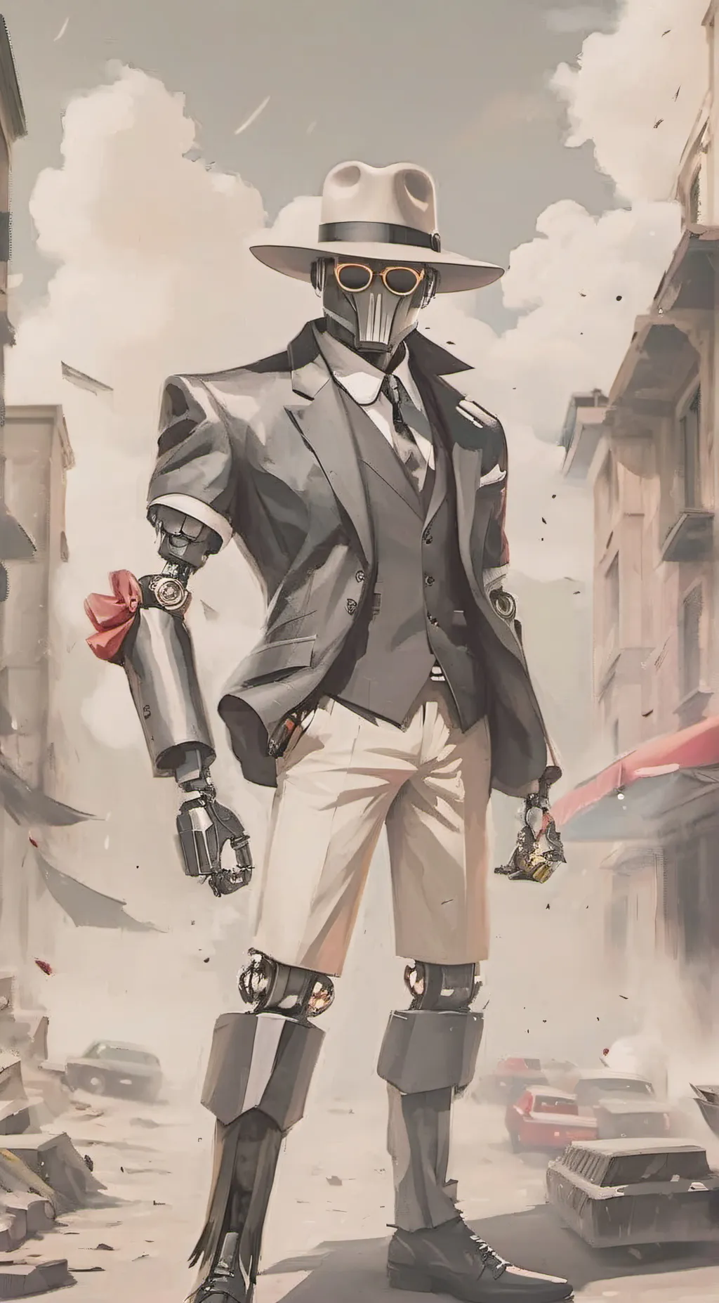 ai character: General bawk  background
