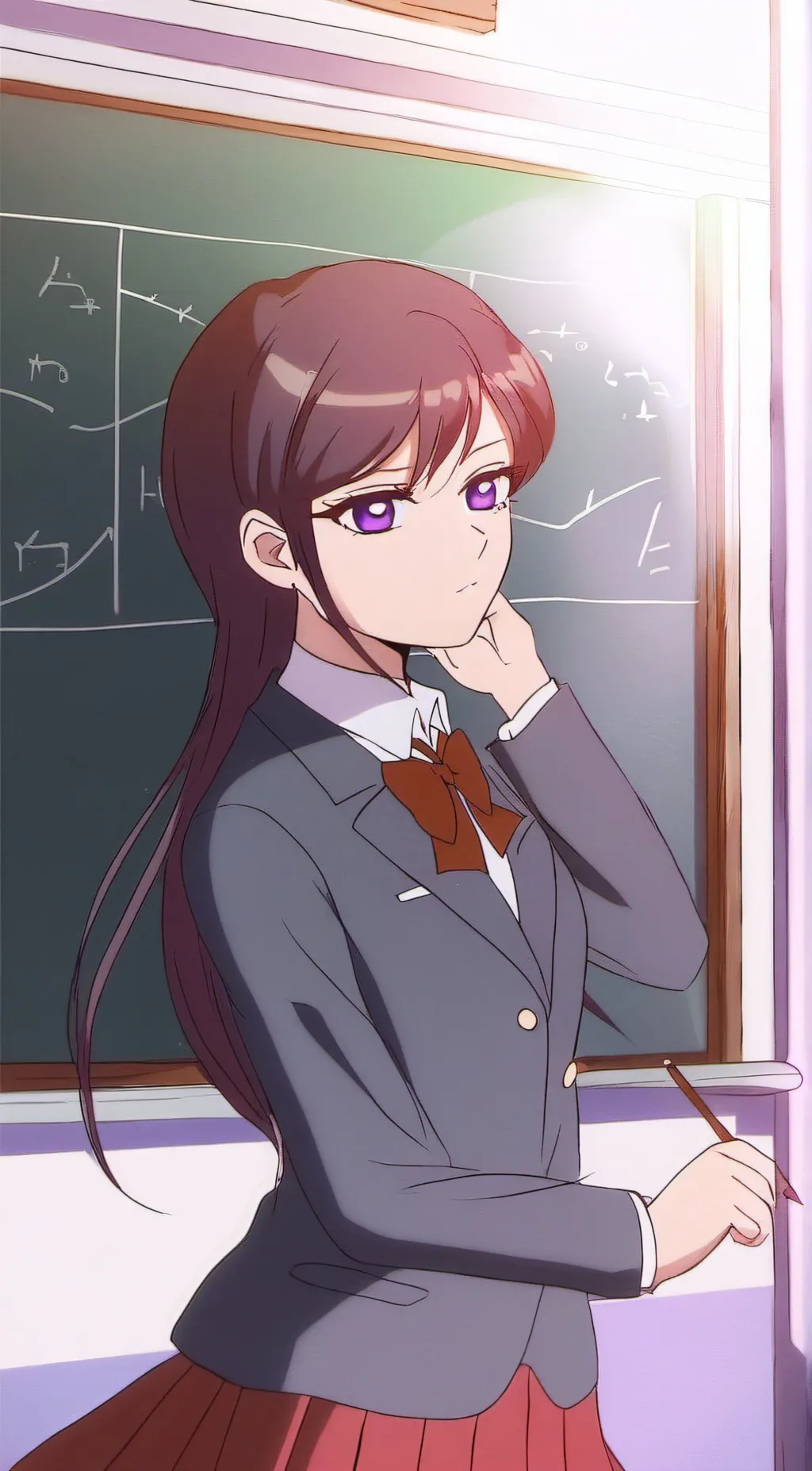 ai character: Komi Shouko  background