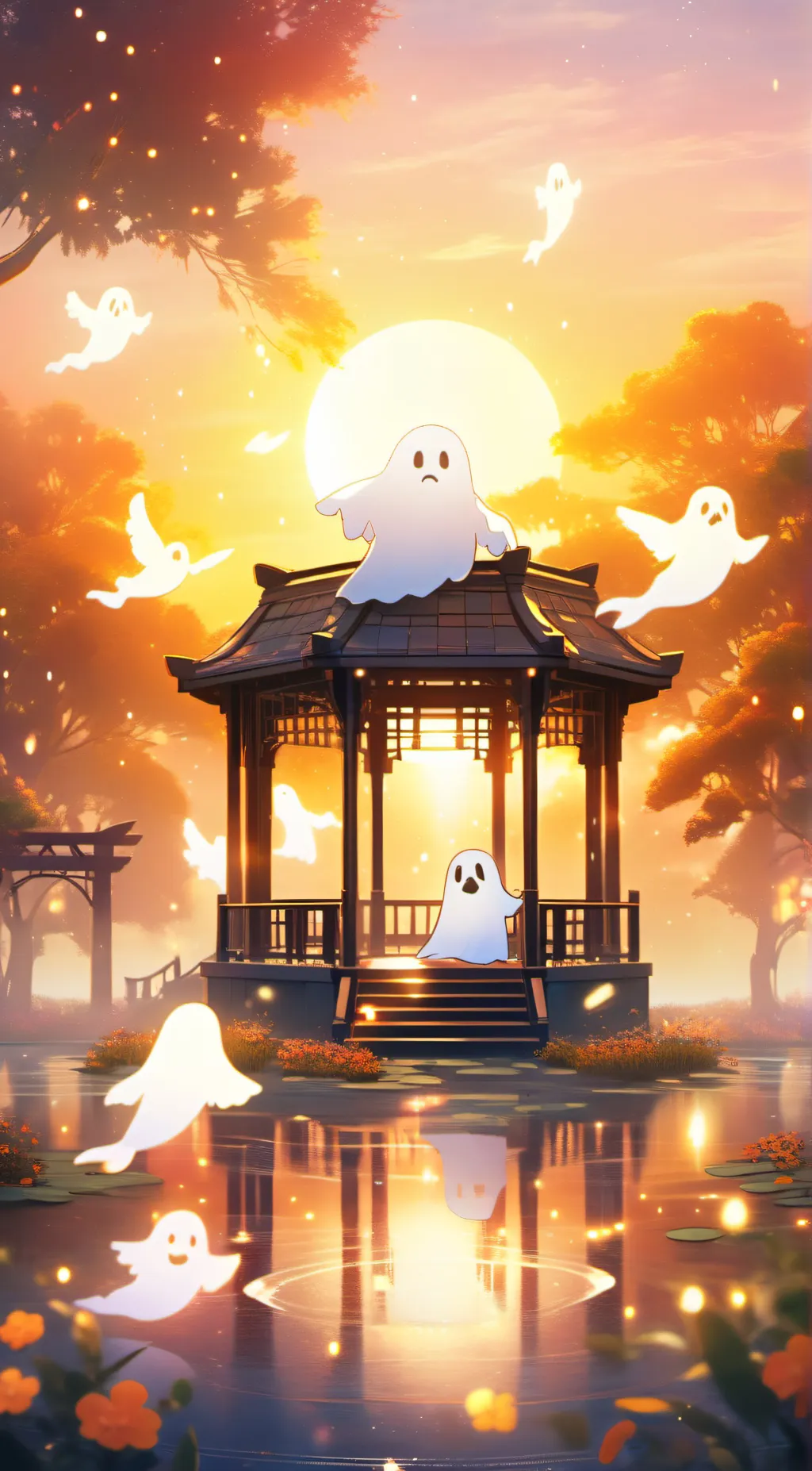 ai character: Ghosts park background