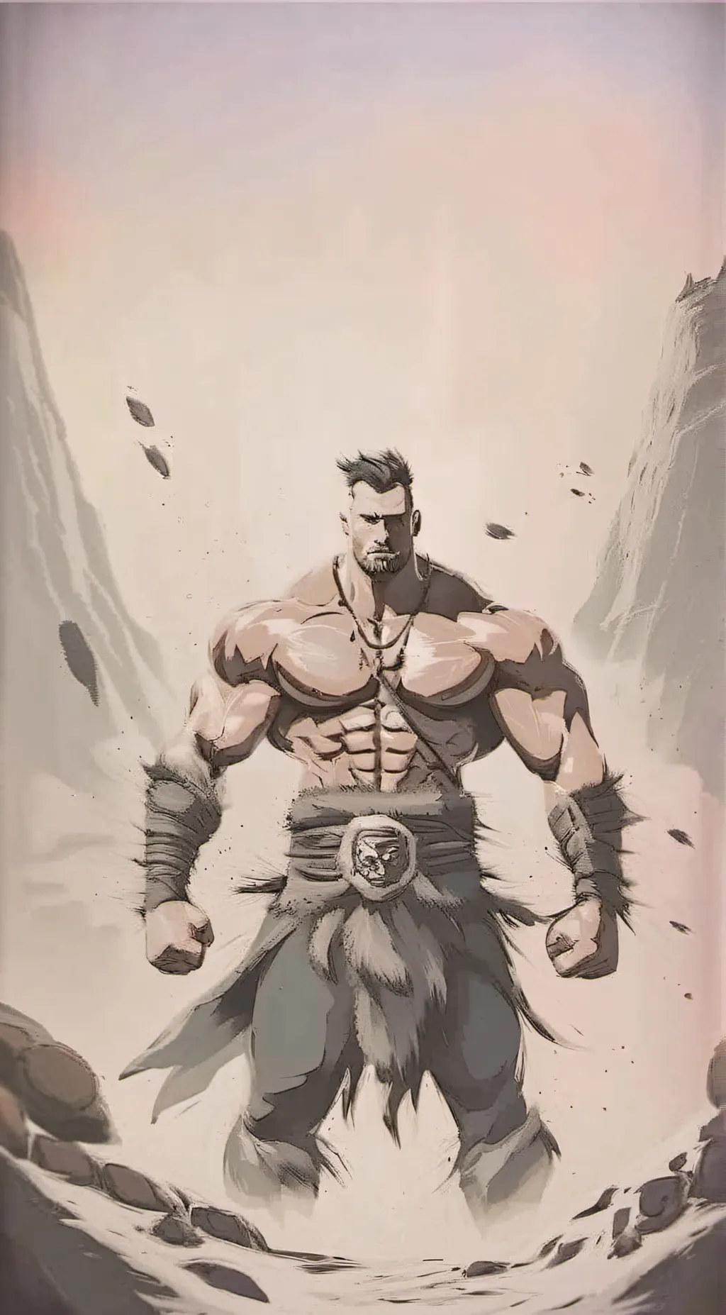 ai character: giga chad background