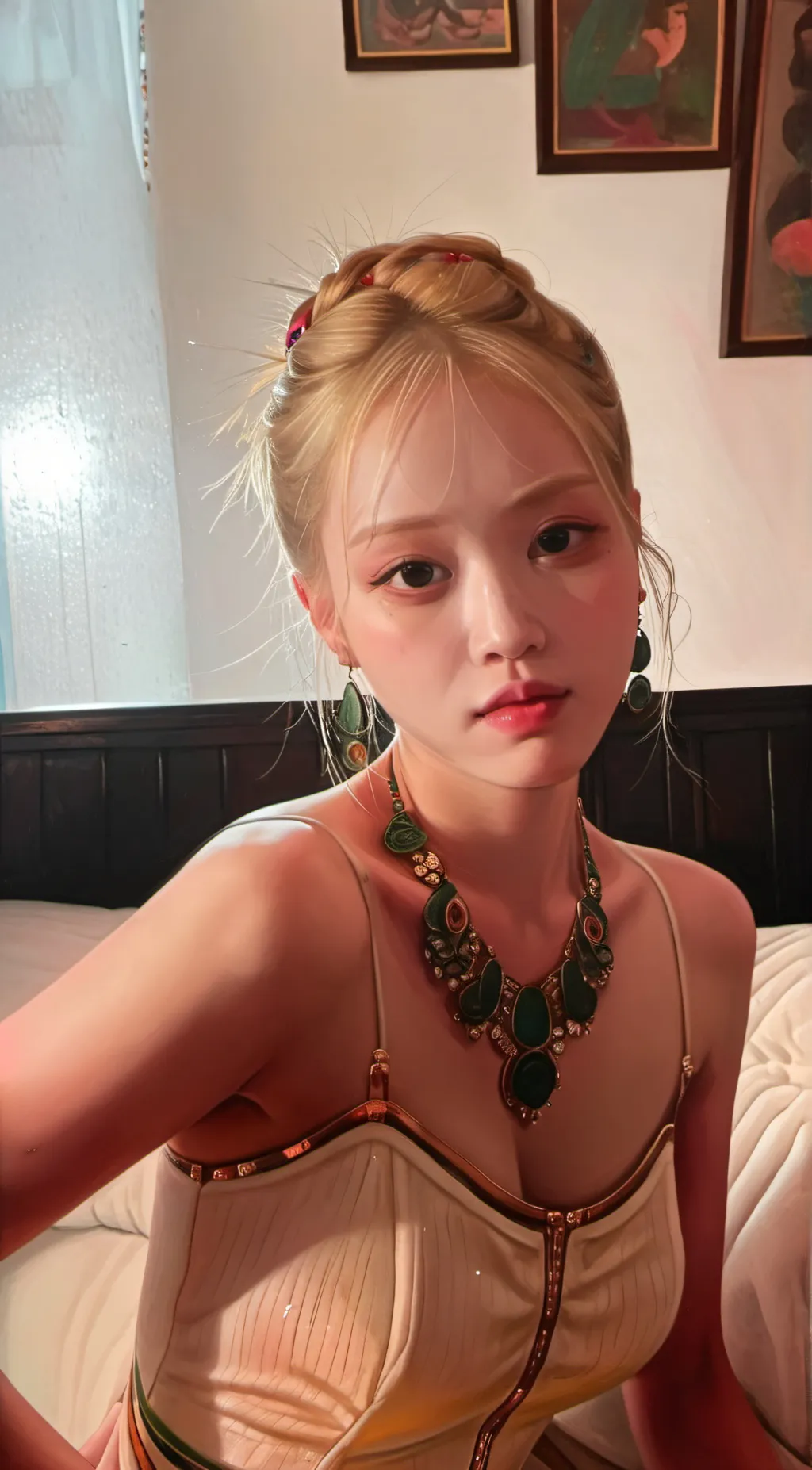 ai character: Rose background
