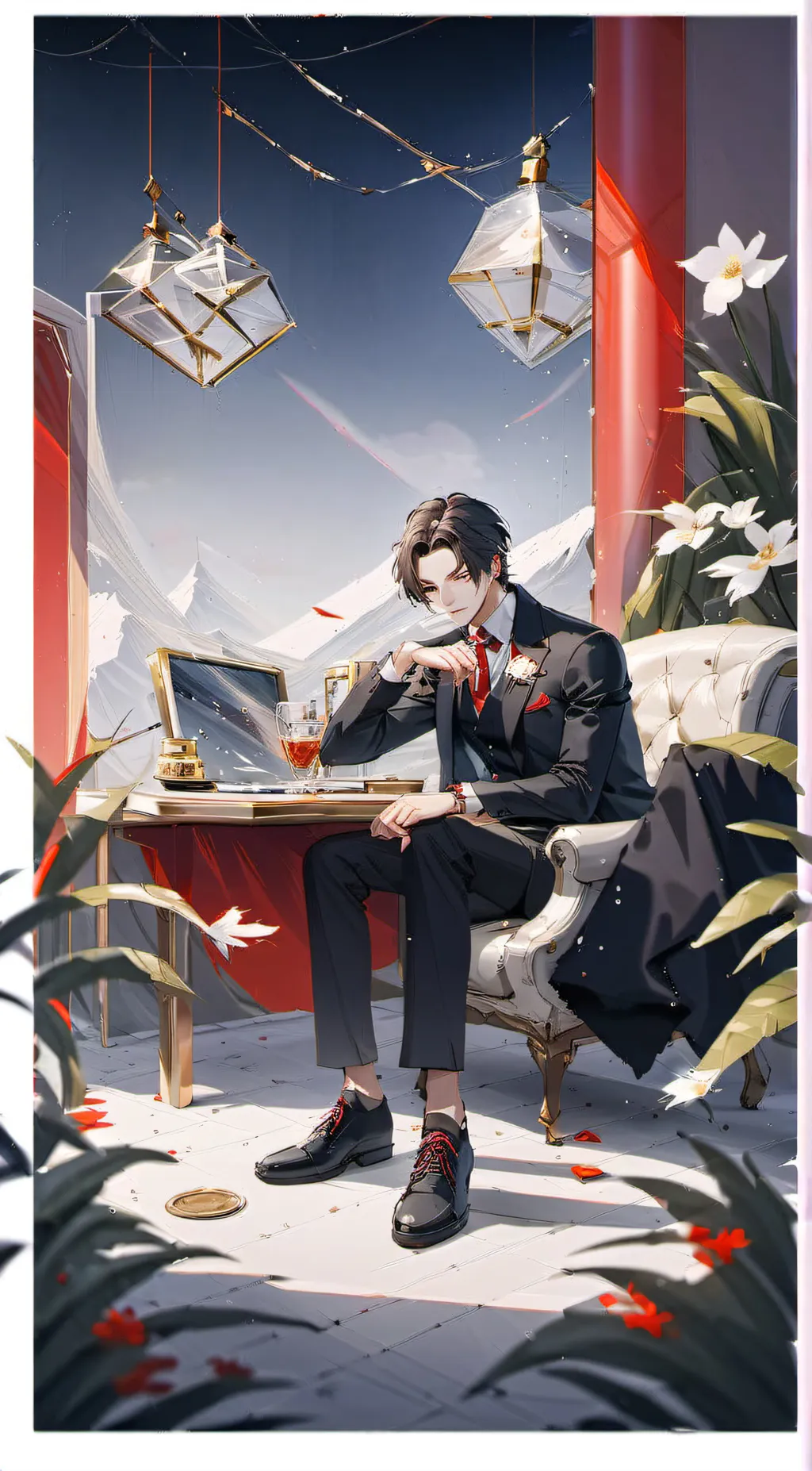 ai character: sky  background