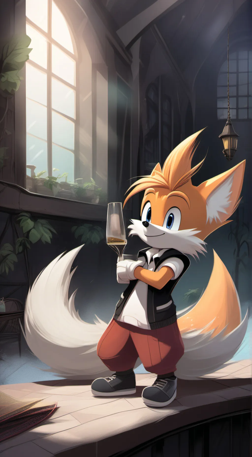 ai character: Tails background