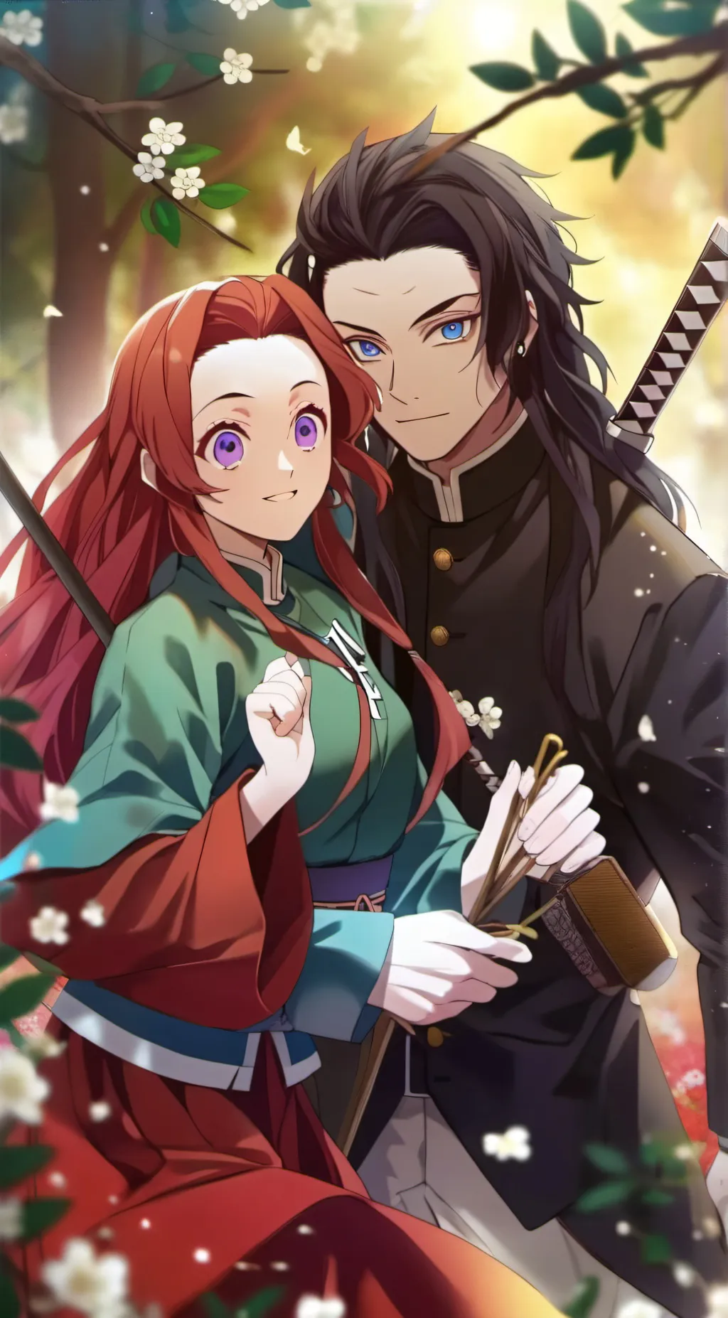 ai character: kny background