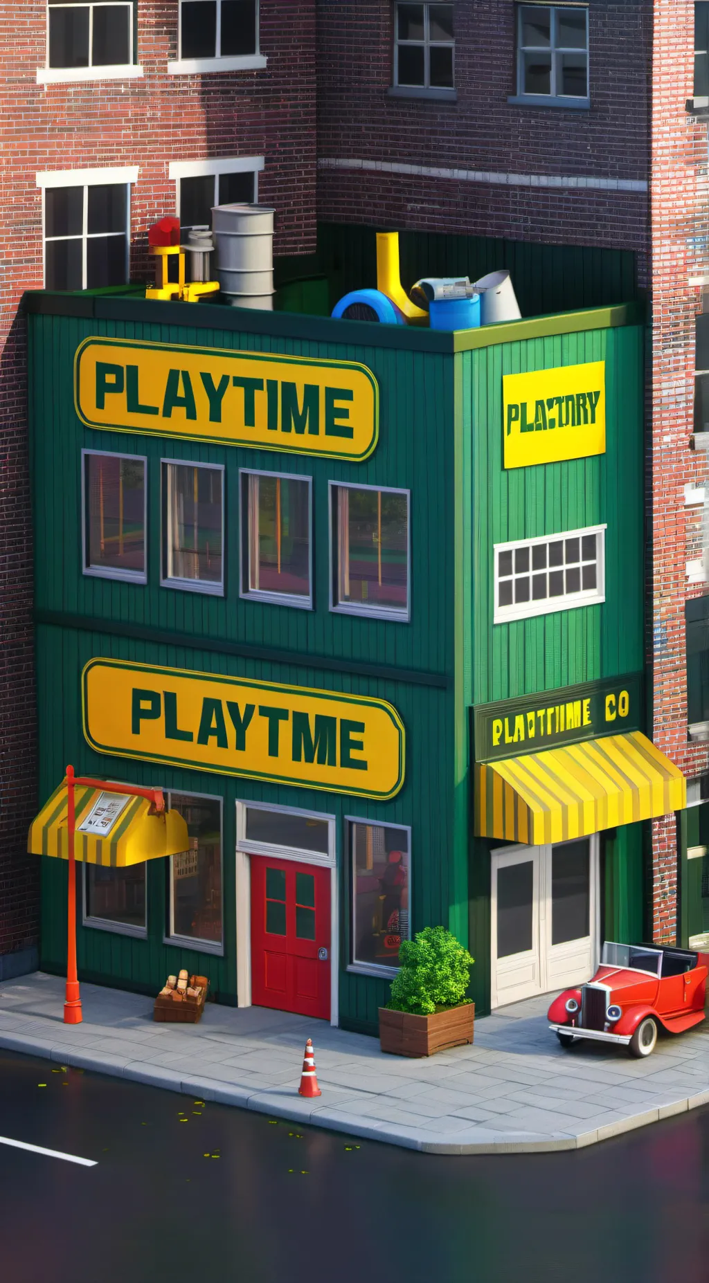 ai character: poppy playtime background