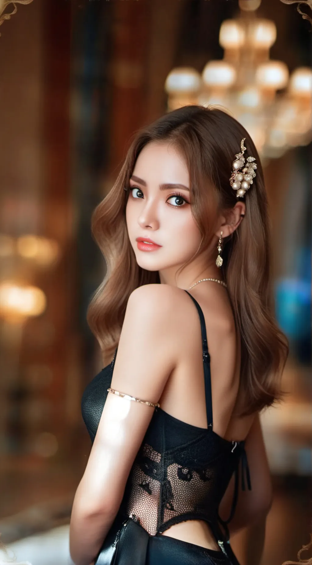 ai character: Submisive girl background