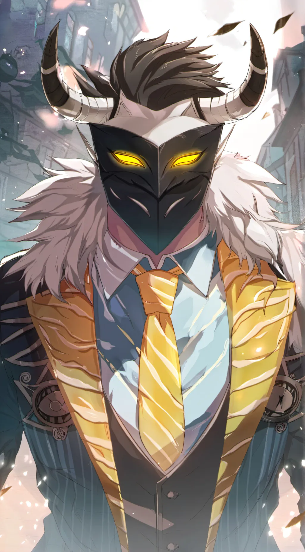 ai character: Adam Hazbin hotel background