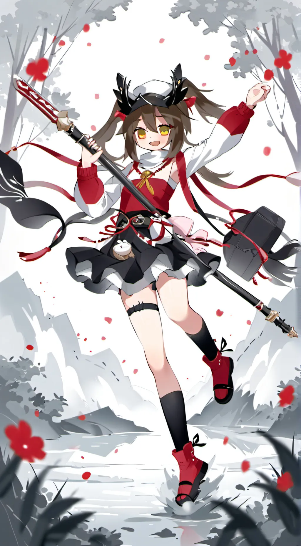 ai character: Christmas background