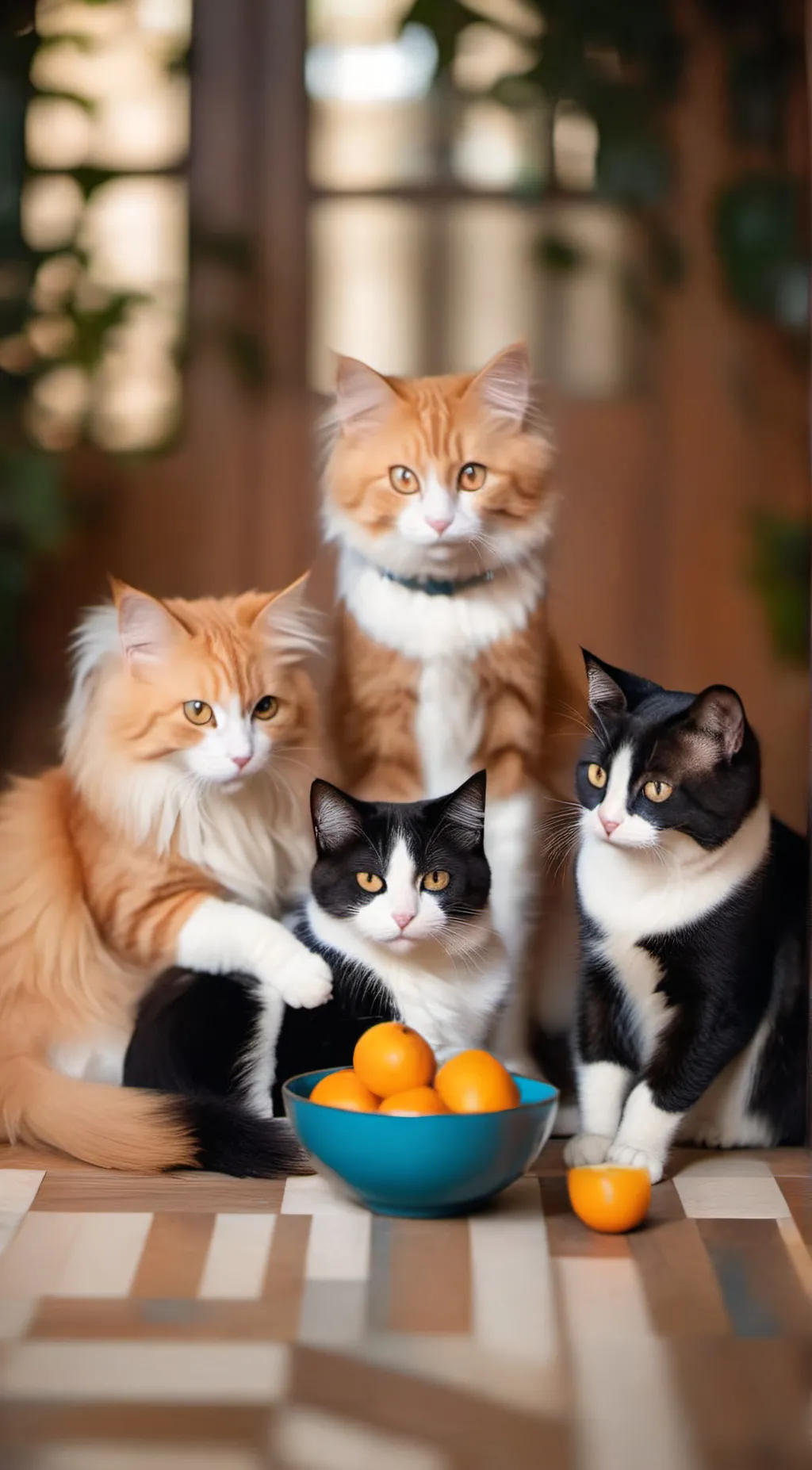 ai character: --|~Cat family~|-- background