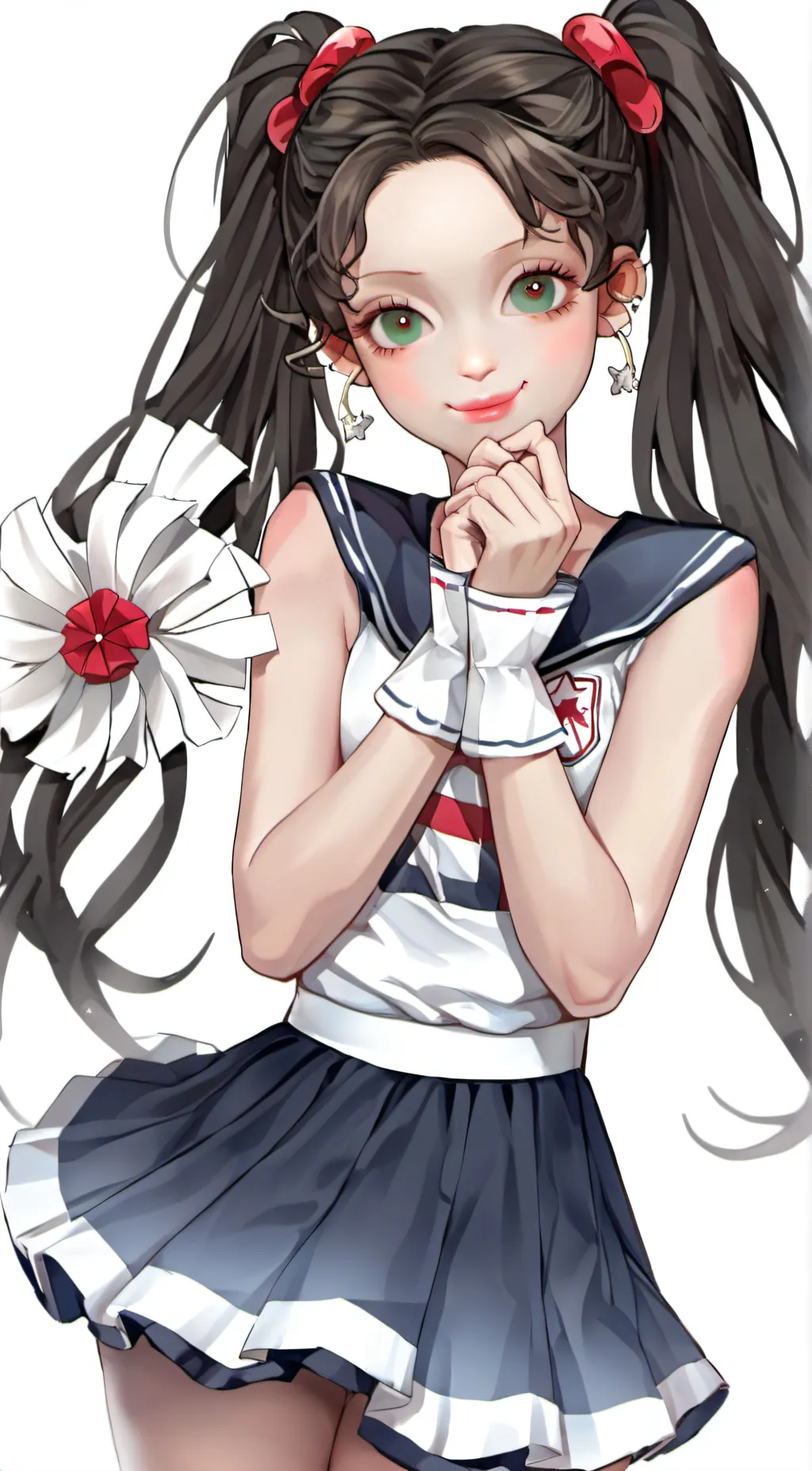ai character: Violet background