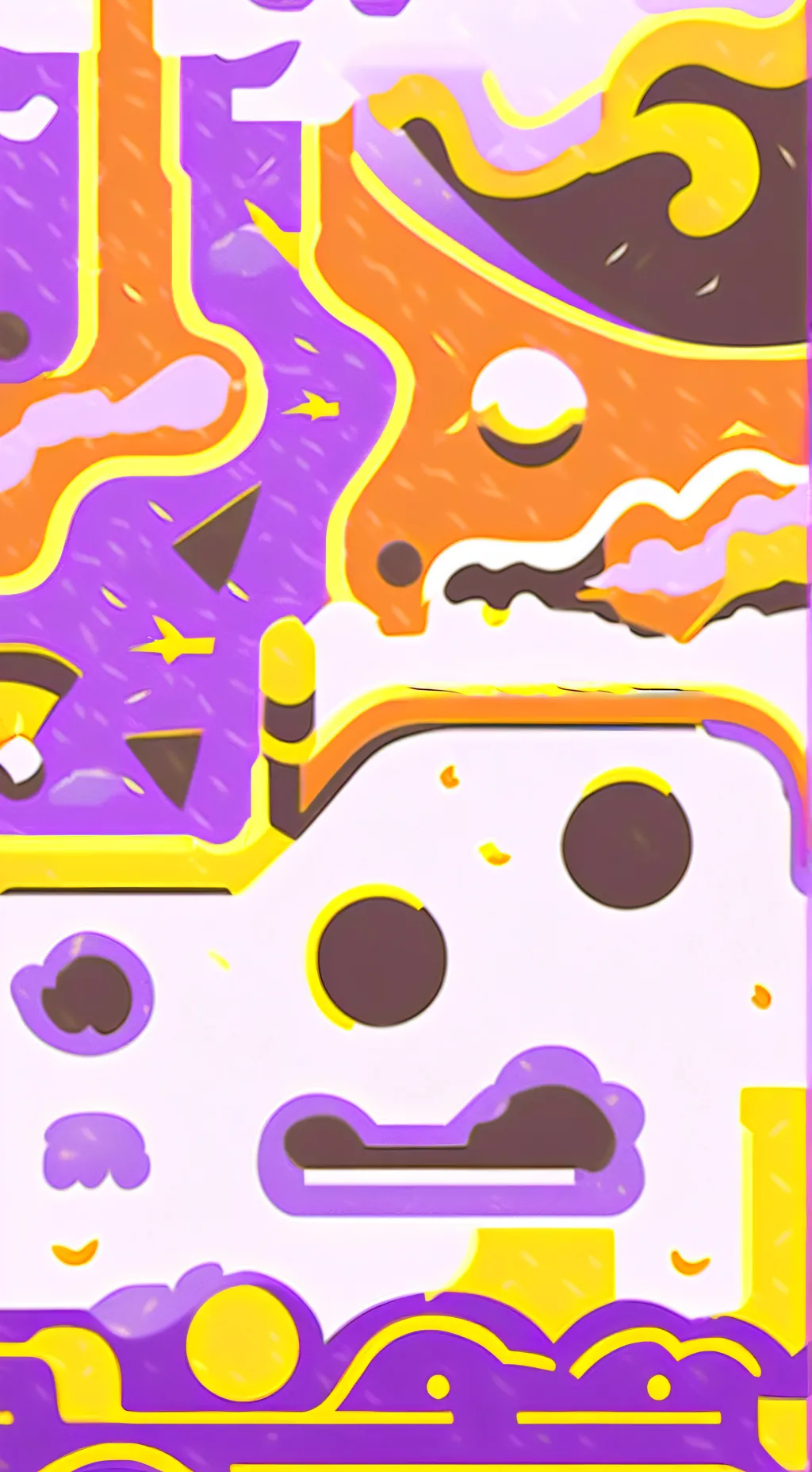 ai character: smiling critters  background