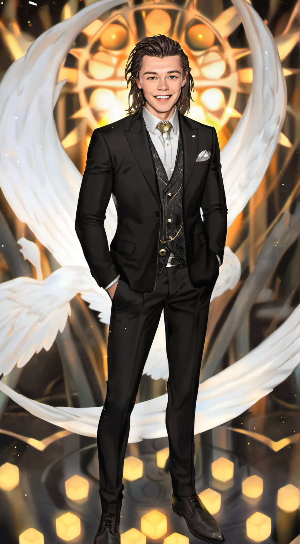 ai character: Harry Styles  background