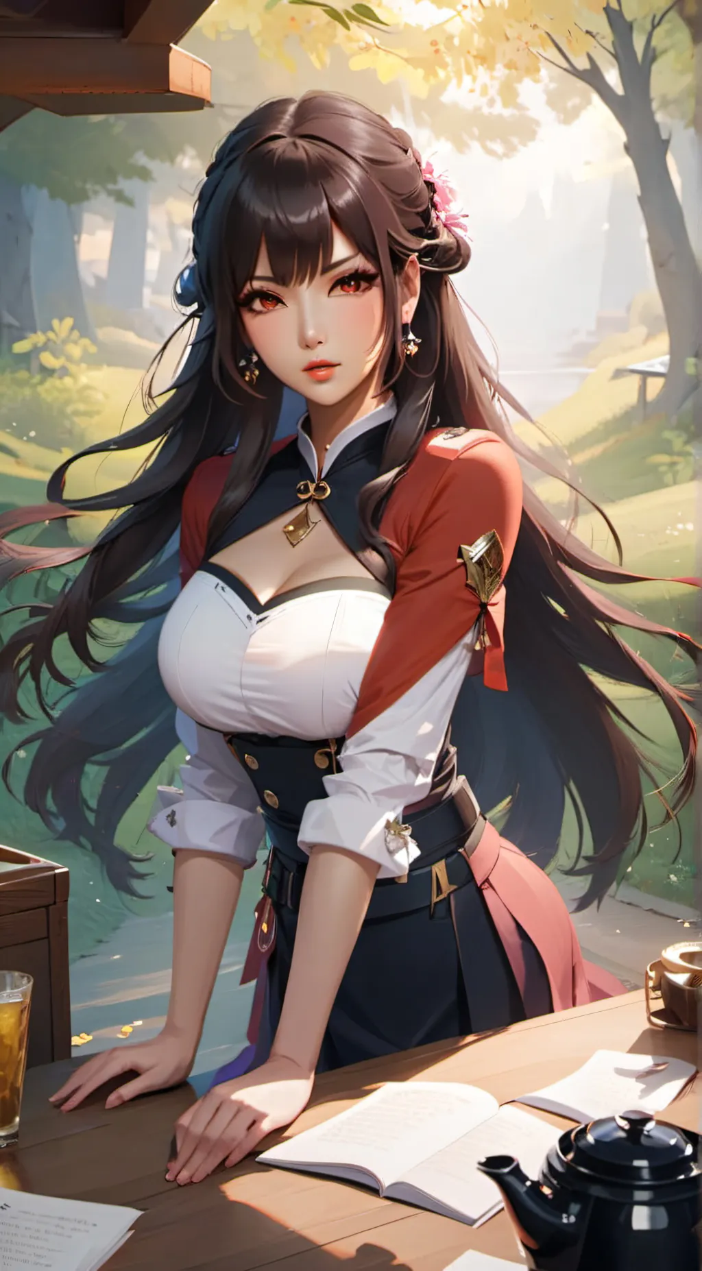ai character: lisa  background