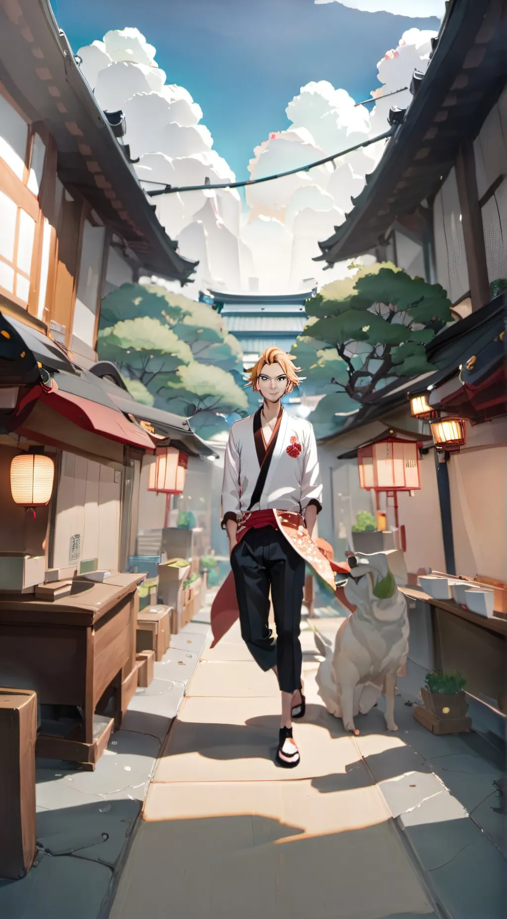 ai character: The Tokyo manji background