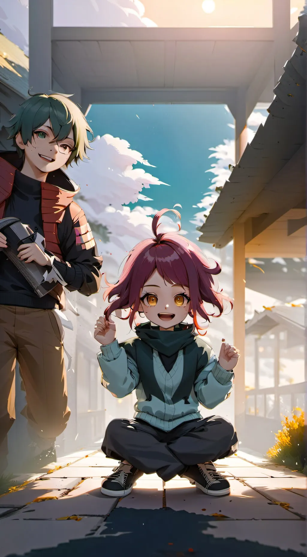 ai character: mha as the Aftons background