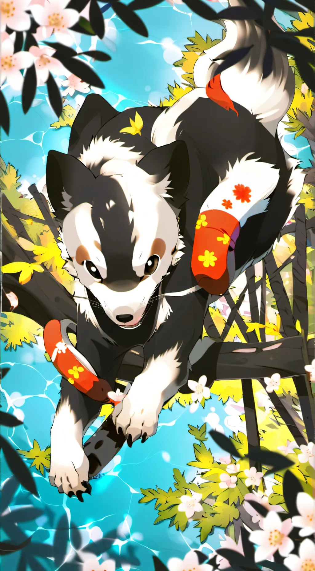 ai character: Makiko x mark background