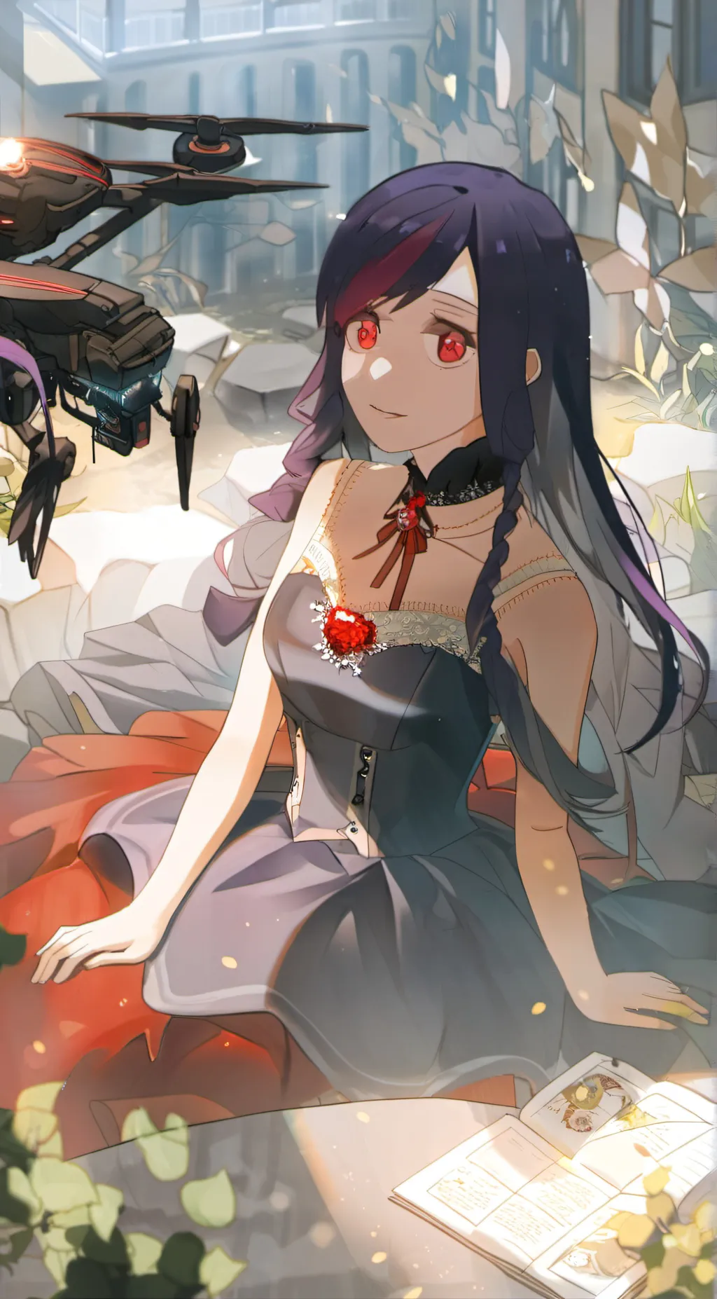 ai character: SD - || D || background