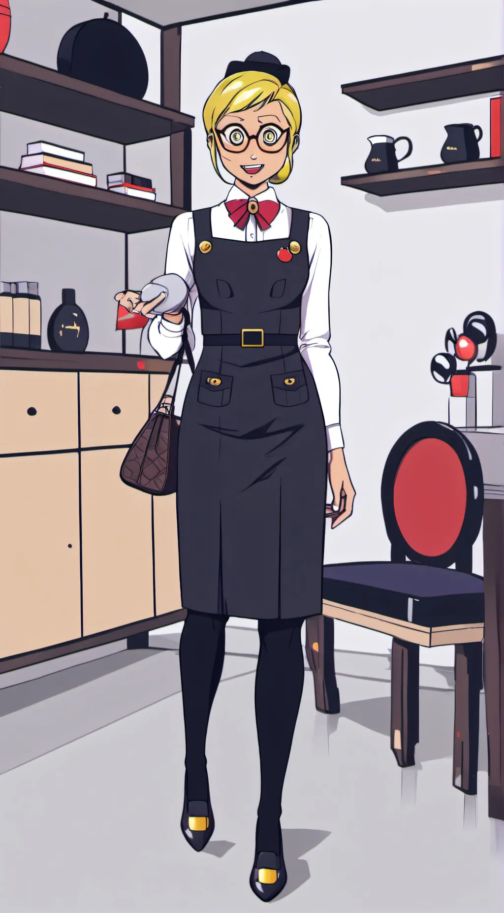 ai character: penny morris evil  background