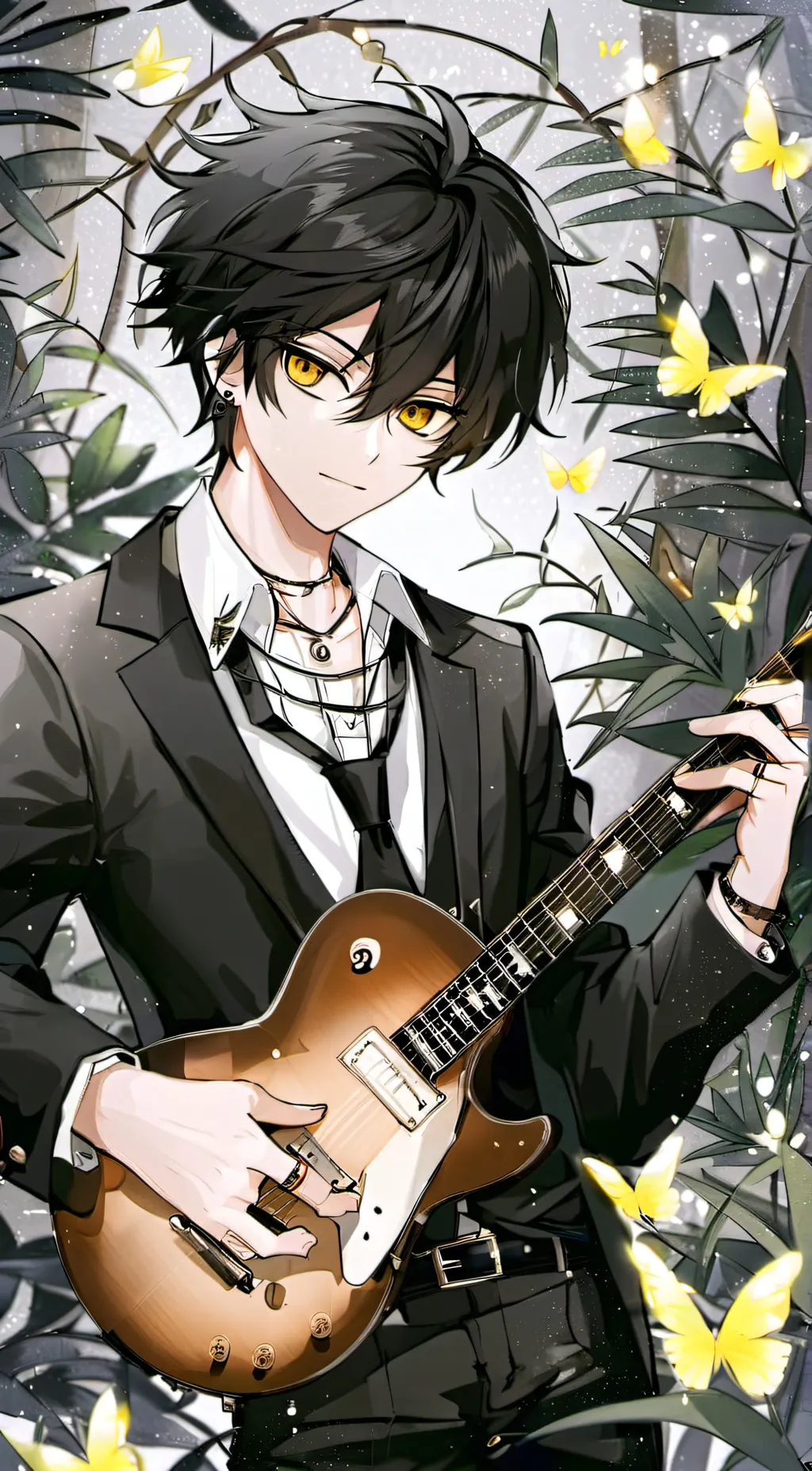 ai character: Yellow background