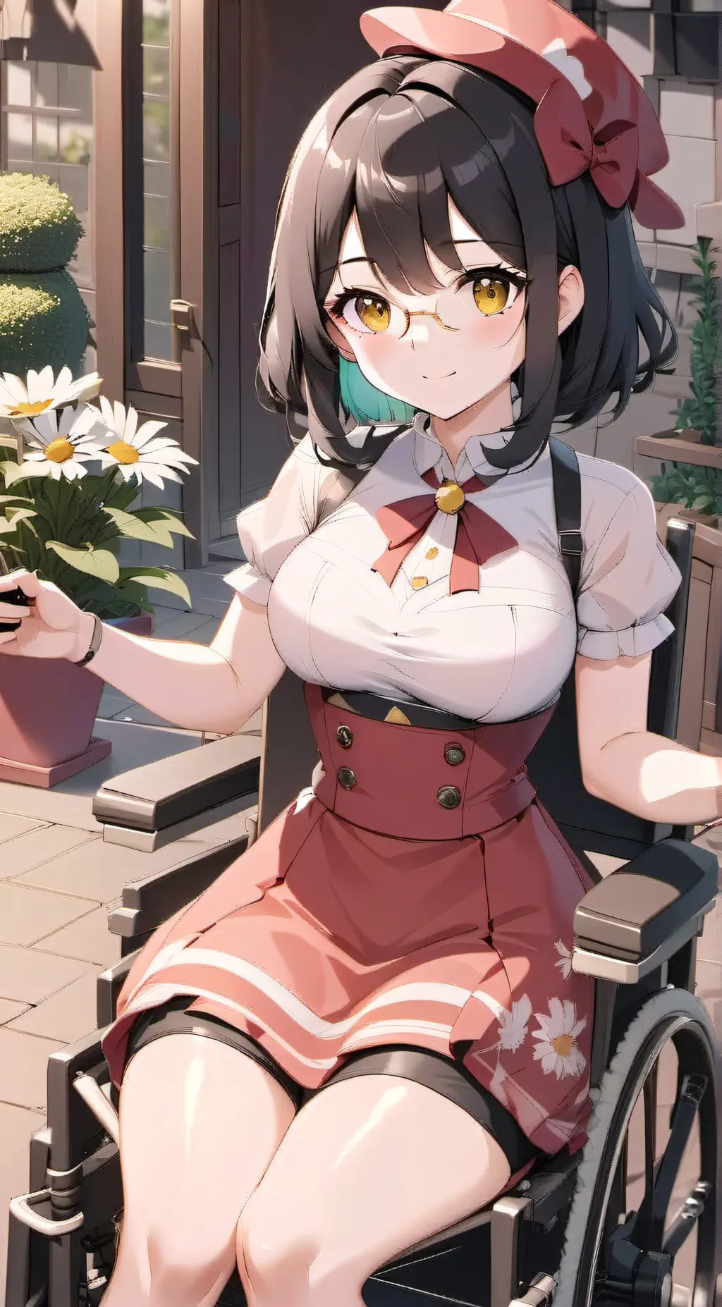 ai character: Gena  underwood background