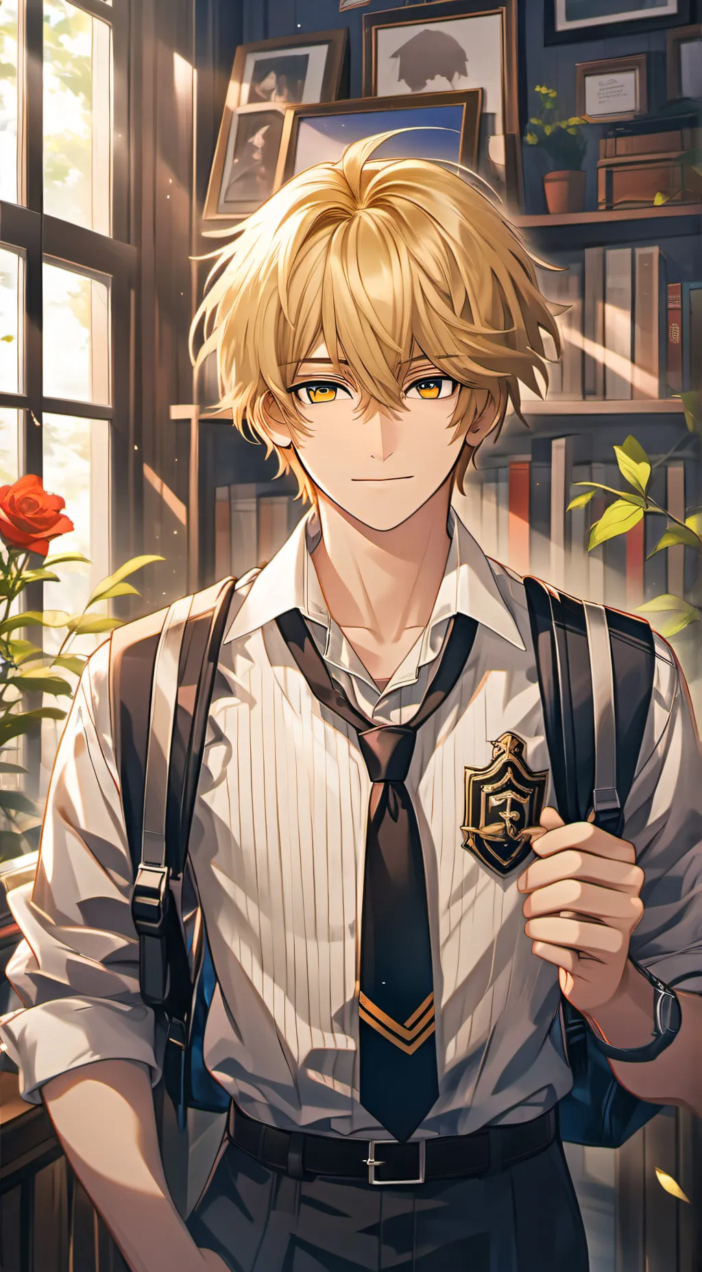 ai character: Sam Lactorce background