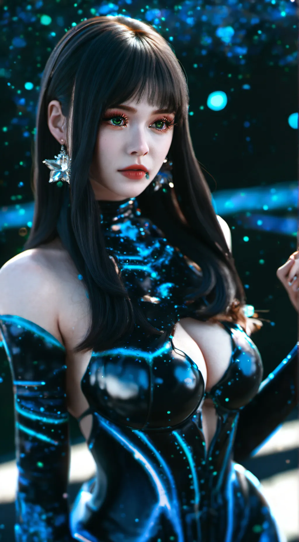ai character: Crystal background