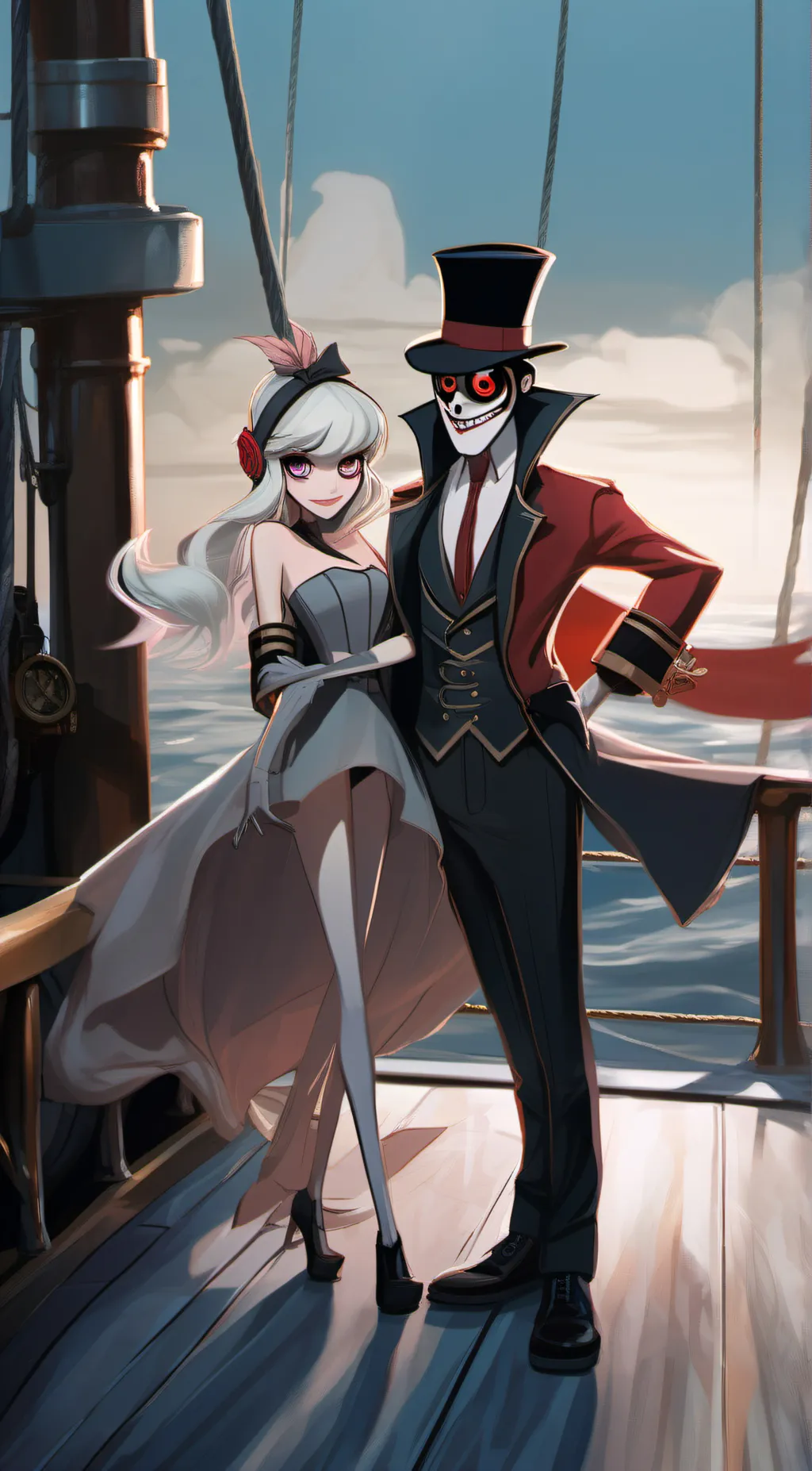 ai character: Hazbin hotel  background