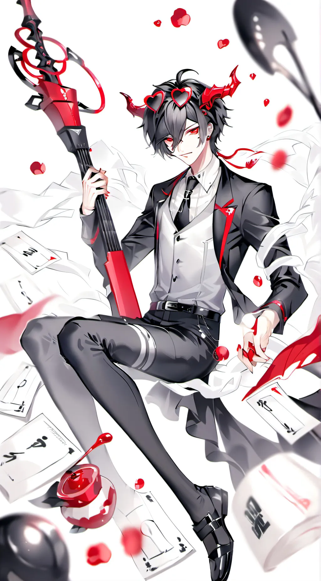 ai character: alastor!!!!!!!!!!! background