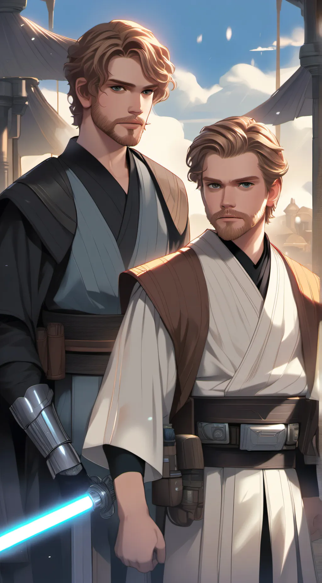 ai character: Obi Wan and Anakin background