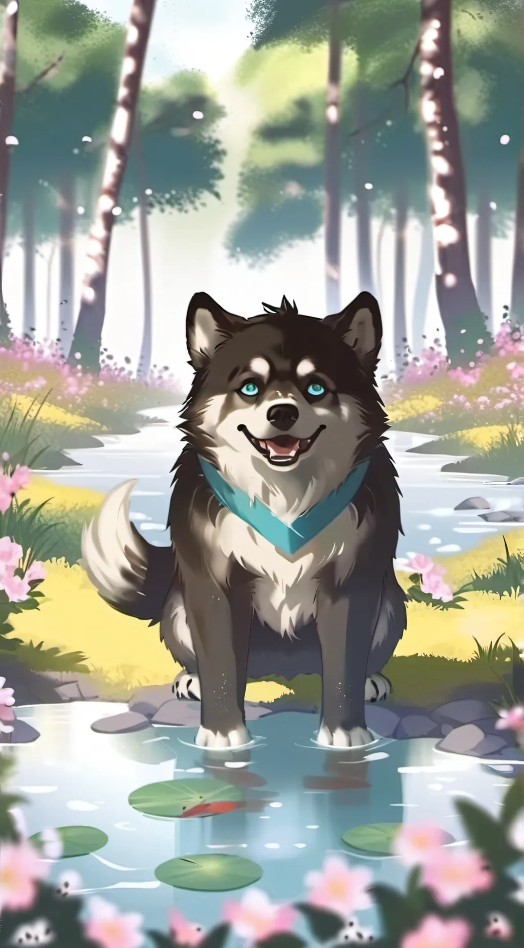 ai character: dogday  background