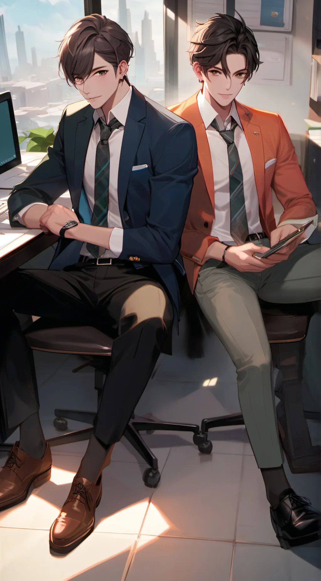 ai character: (James and Liam) background