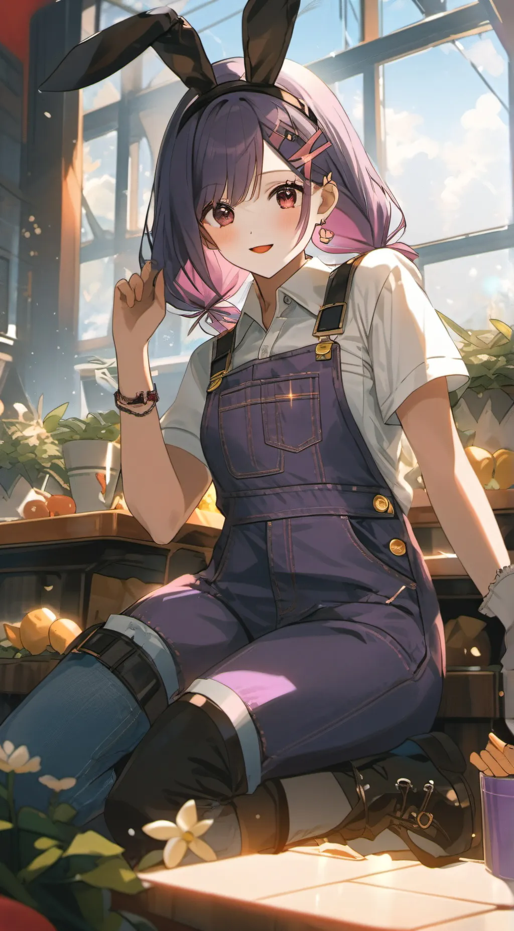 ai character:  jax genderbend background